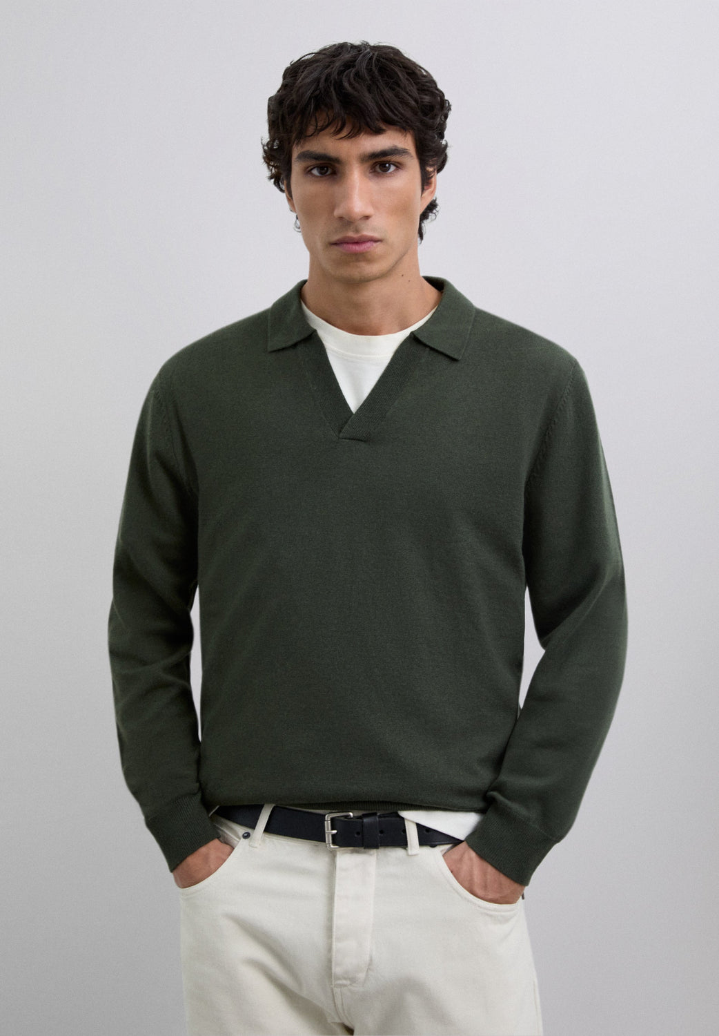 JERSEY POLO CUELLO PICO LANA - Scalpers
