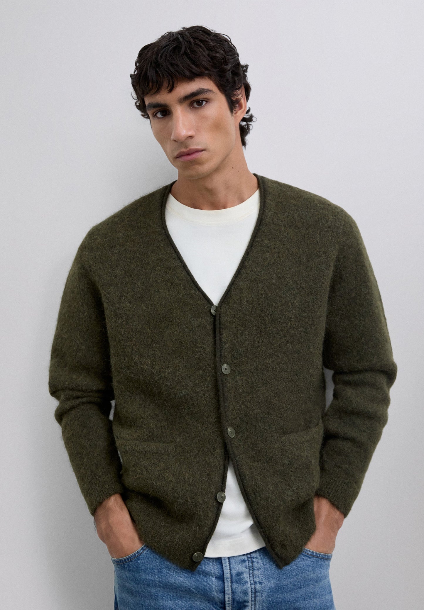 CARDIGAN CUELLO PICO ALPACA - Scalpers