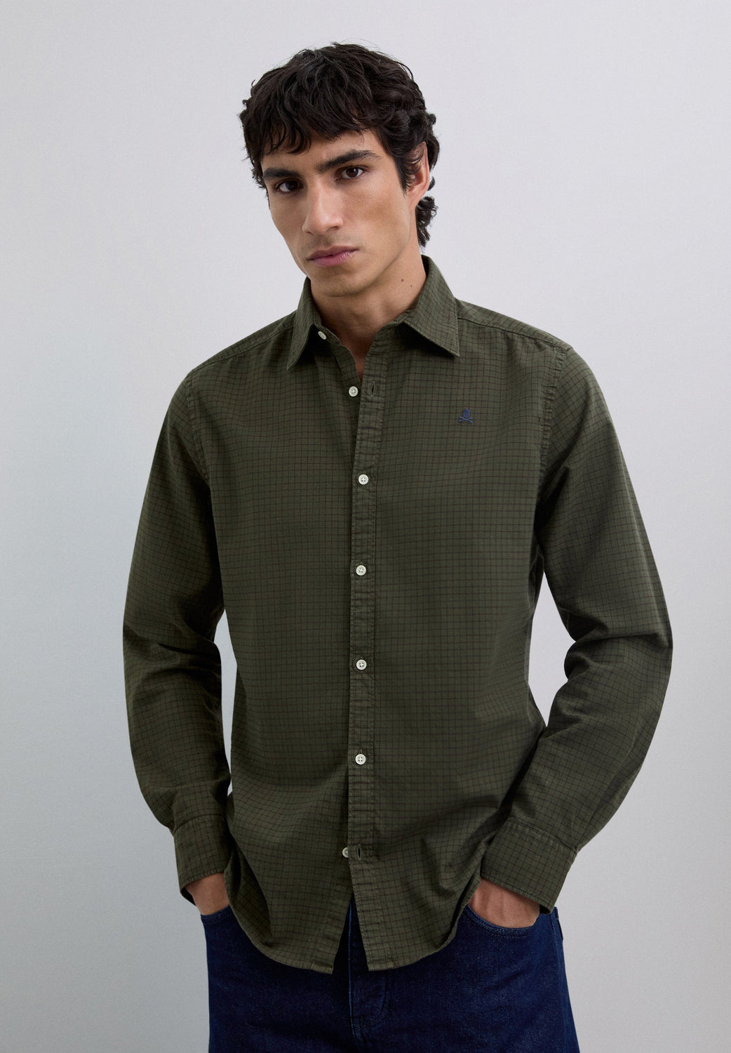 CAMISA ESTAMPADA CUADROS - Scalpers