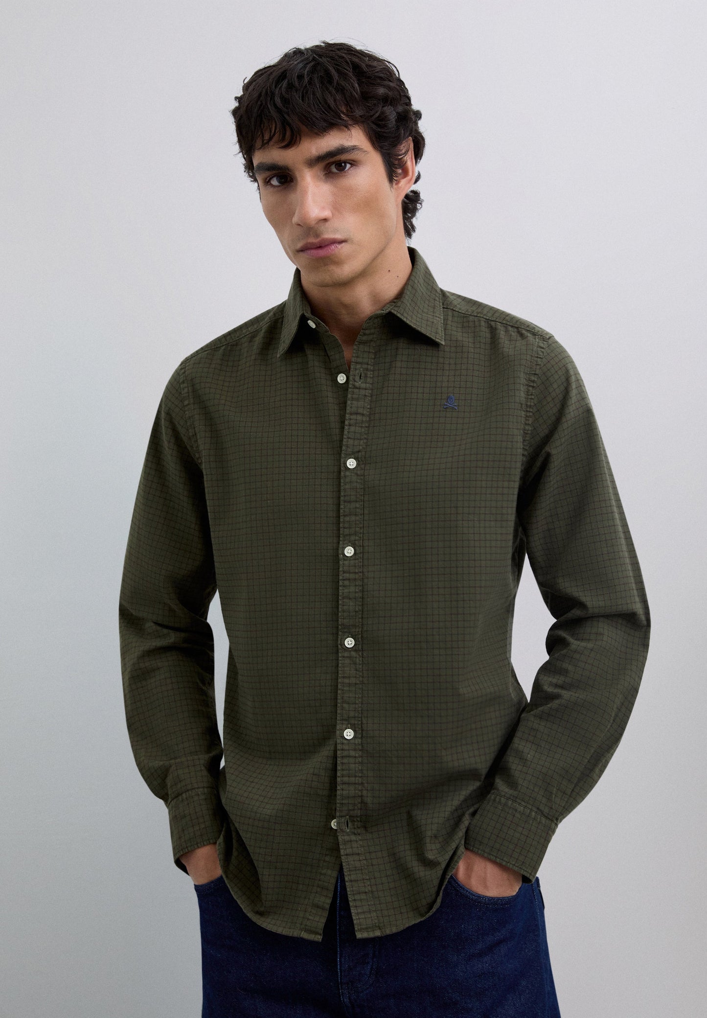 CAMISA ESTAMPADA CUADROS - Scalpers