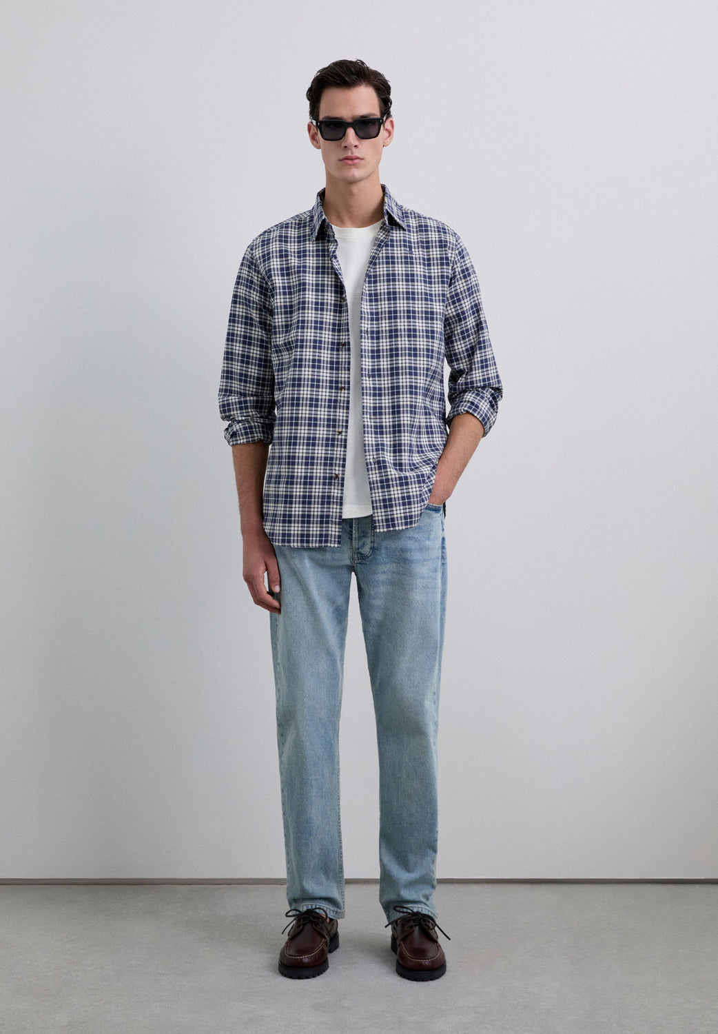 CAMISA ESTAMPADA CUADROS TARTÁN - Scalpers