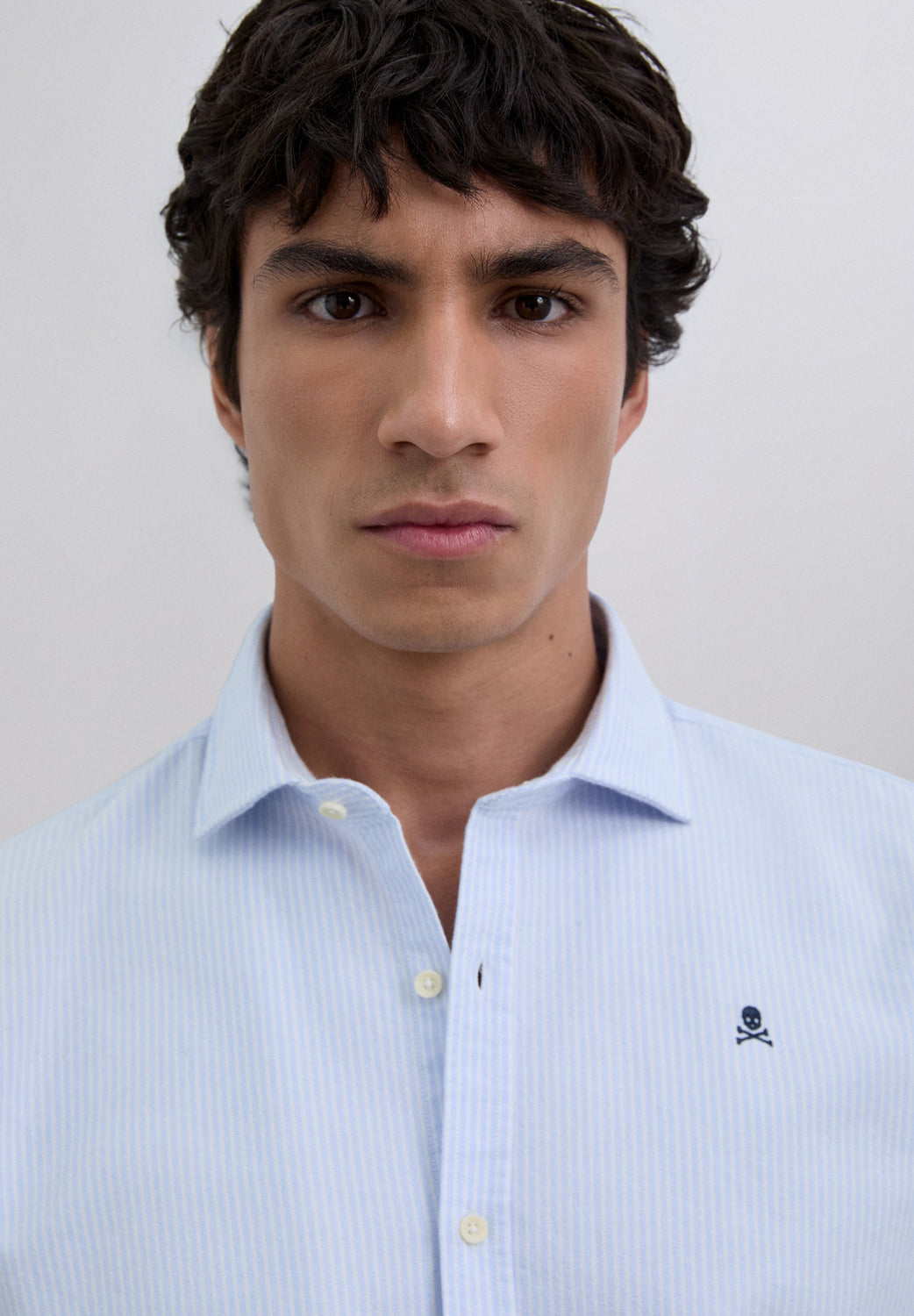 CAMISA OXFORD RAYAS CALAVERA - Scalpers