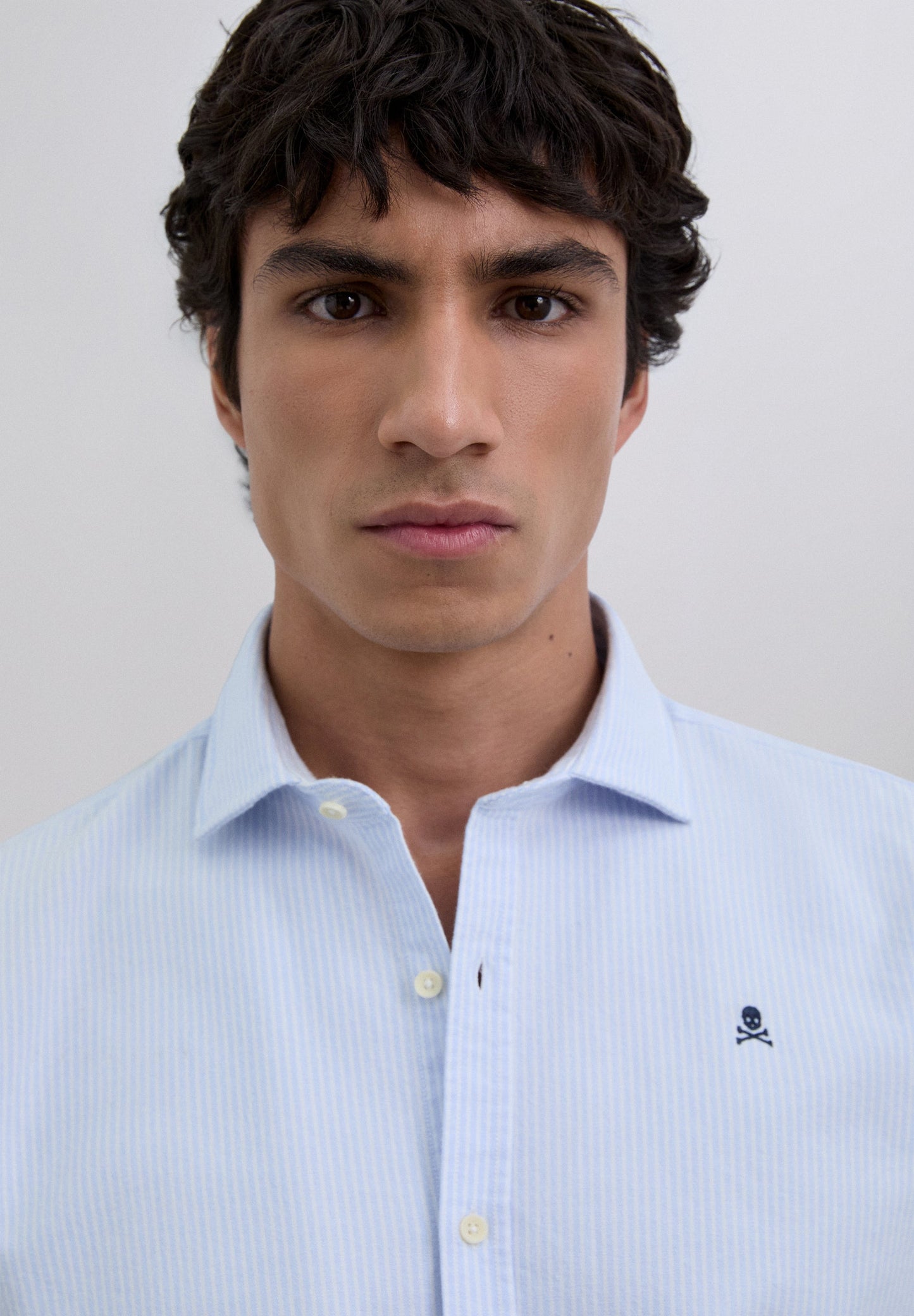 CAMISA OXFORD RAYAS CALAVERA - Scalpers
