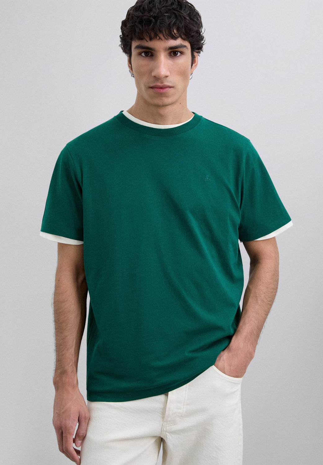 CAMISETA CALAVERA BORDADA - Scalpers