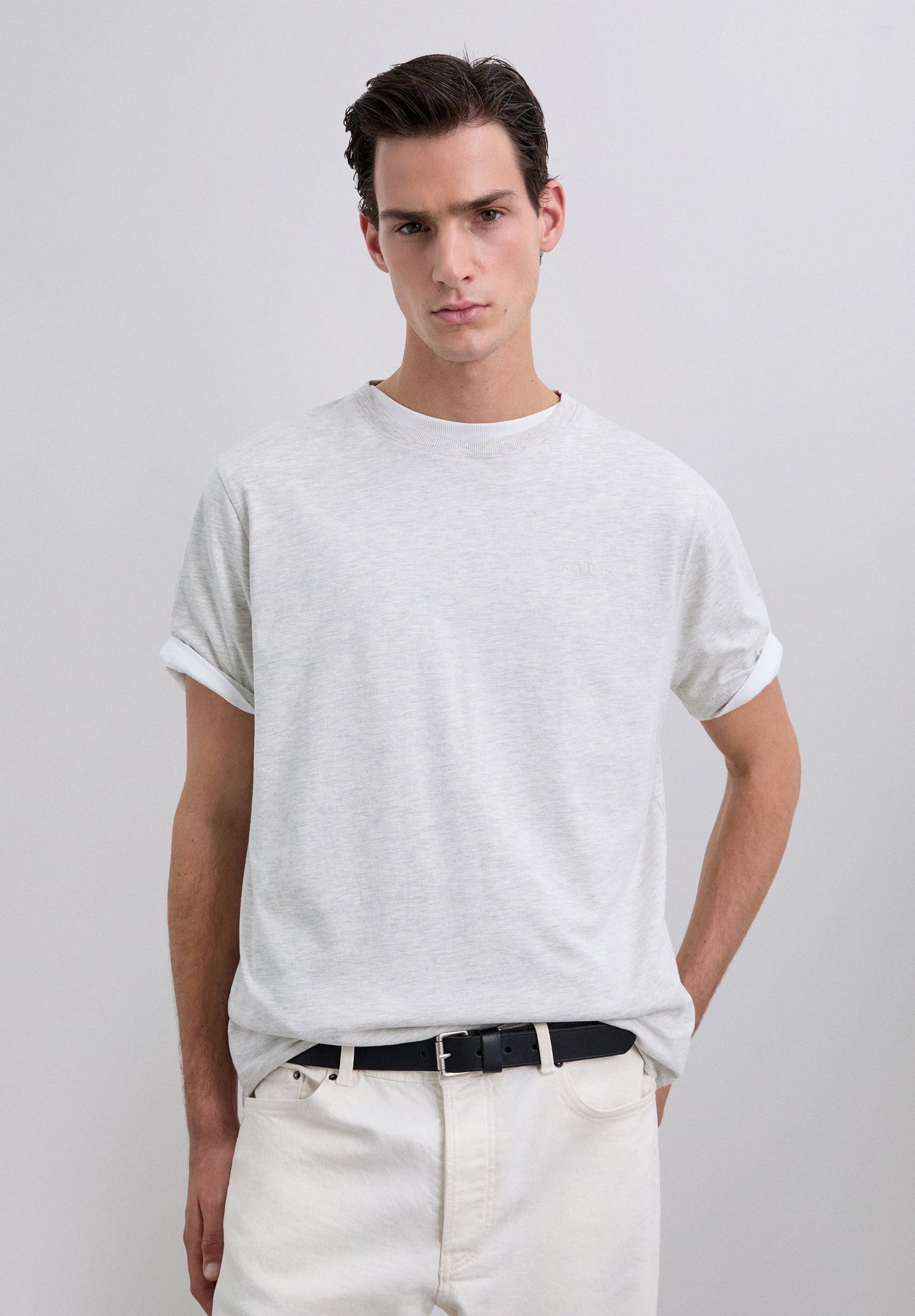CAMISETA BORDADA EFECTO LAVADO - Scalpers