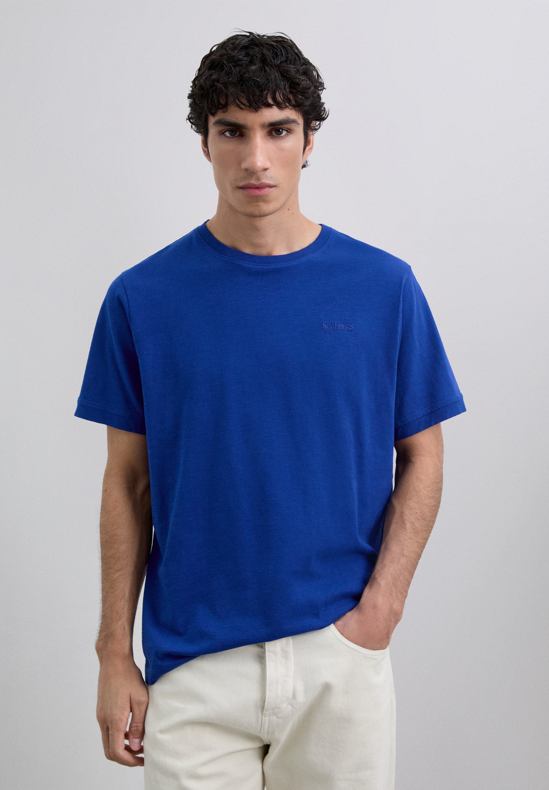 CAMISETA BORDADA EFECTO LAVADO - Scalpers