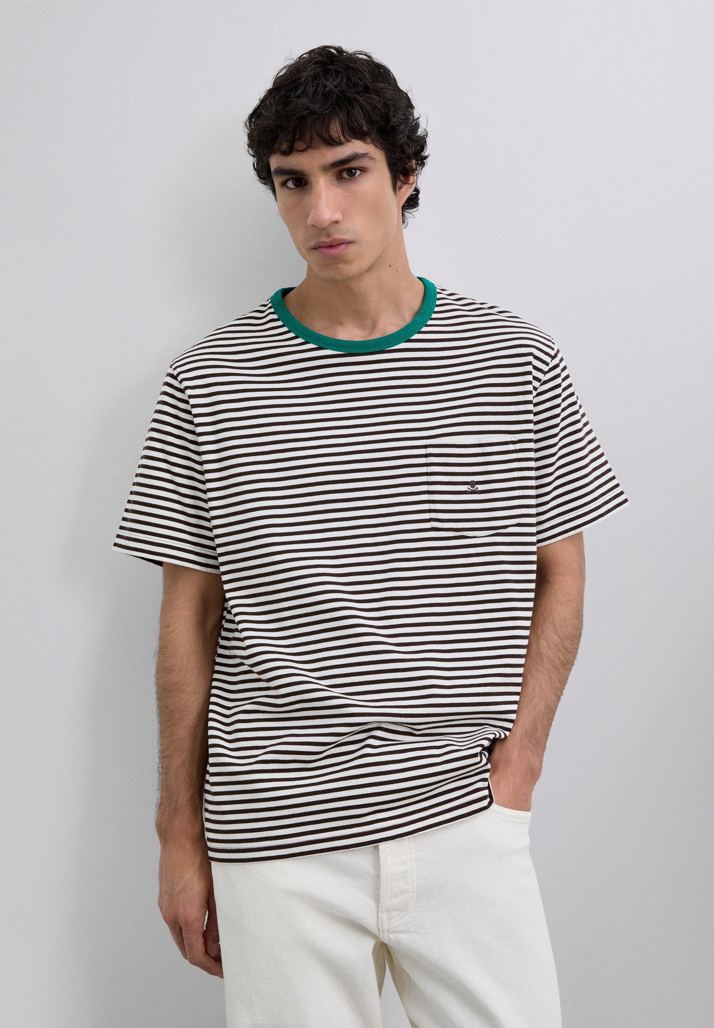 CAMISETA RAYAS CALAVERA - Scalpers