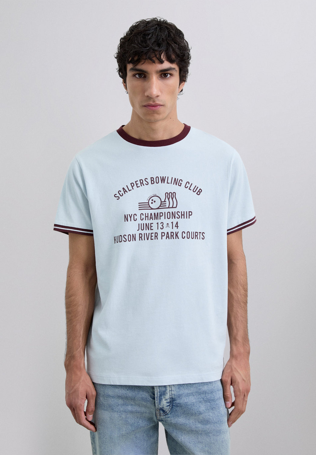 CAMISETA PRINT CONTRASTE - Scalpers