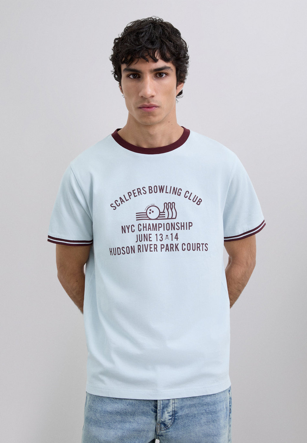 CAMISETA PRINT CONTRASTE - Scalpers