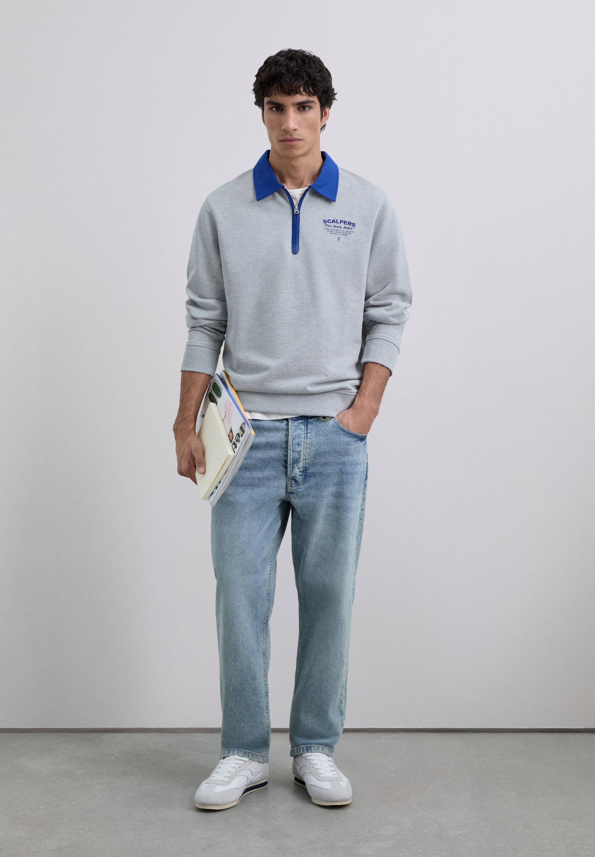 SUDADERA CREMALLERA BORDADOS - Scalpers