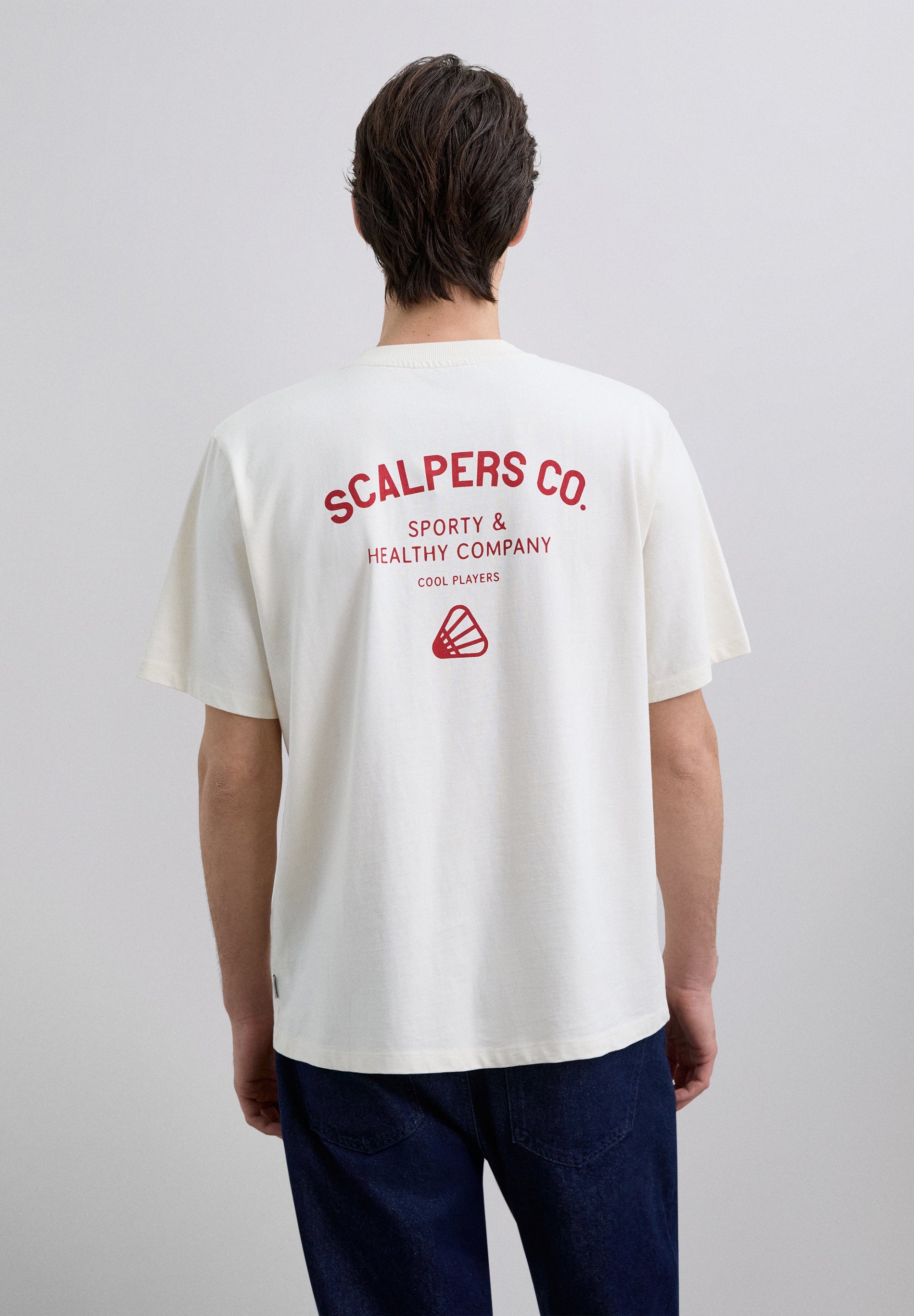 POLERA PRINT LOGO CONTRASTE