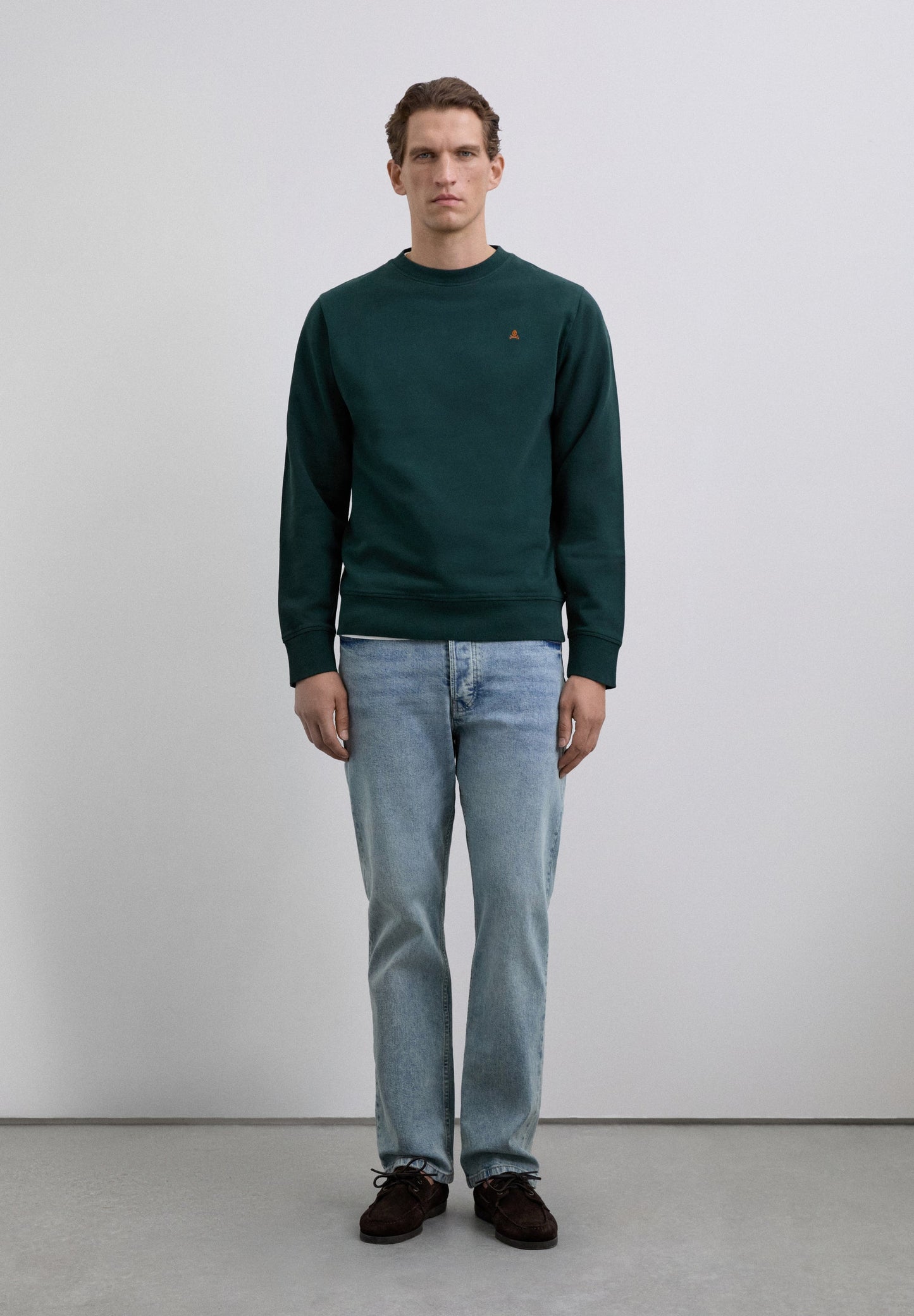 SUDADERA BORDADA CONTRASTE ALGODÓN - Scalpers