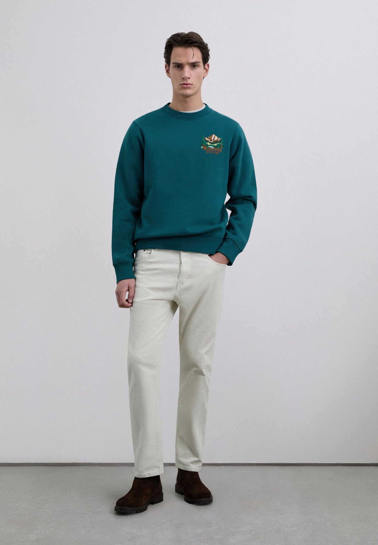 SUDADERA ALGODÓN BORDADA - Scalpers