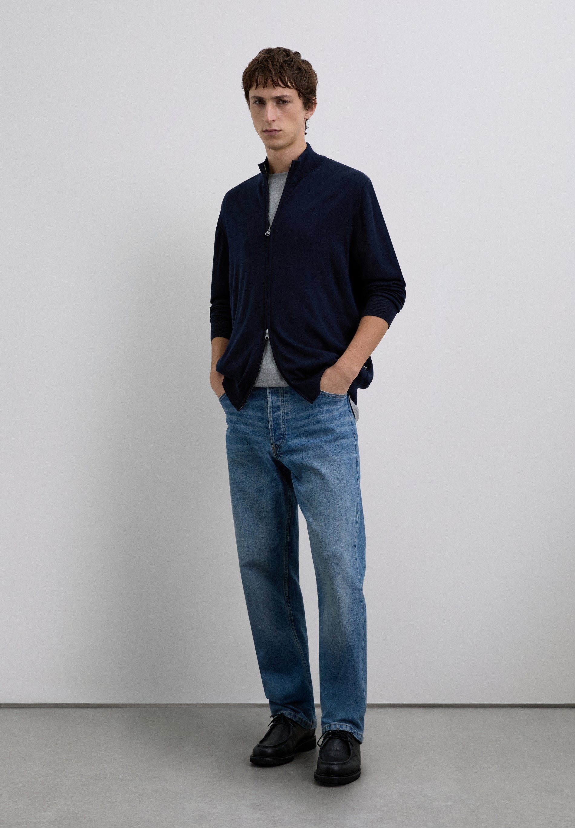 CÁRDIGAN CREMALLERA LANA MERINO