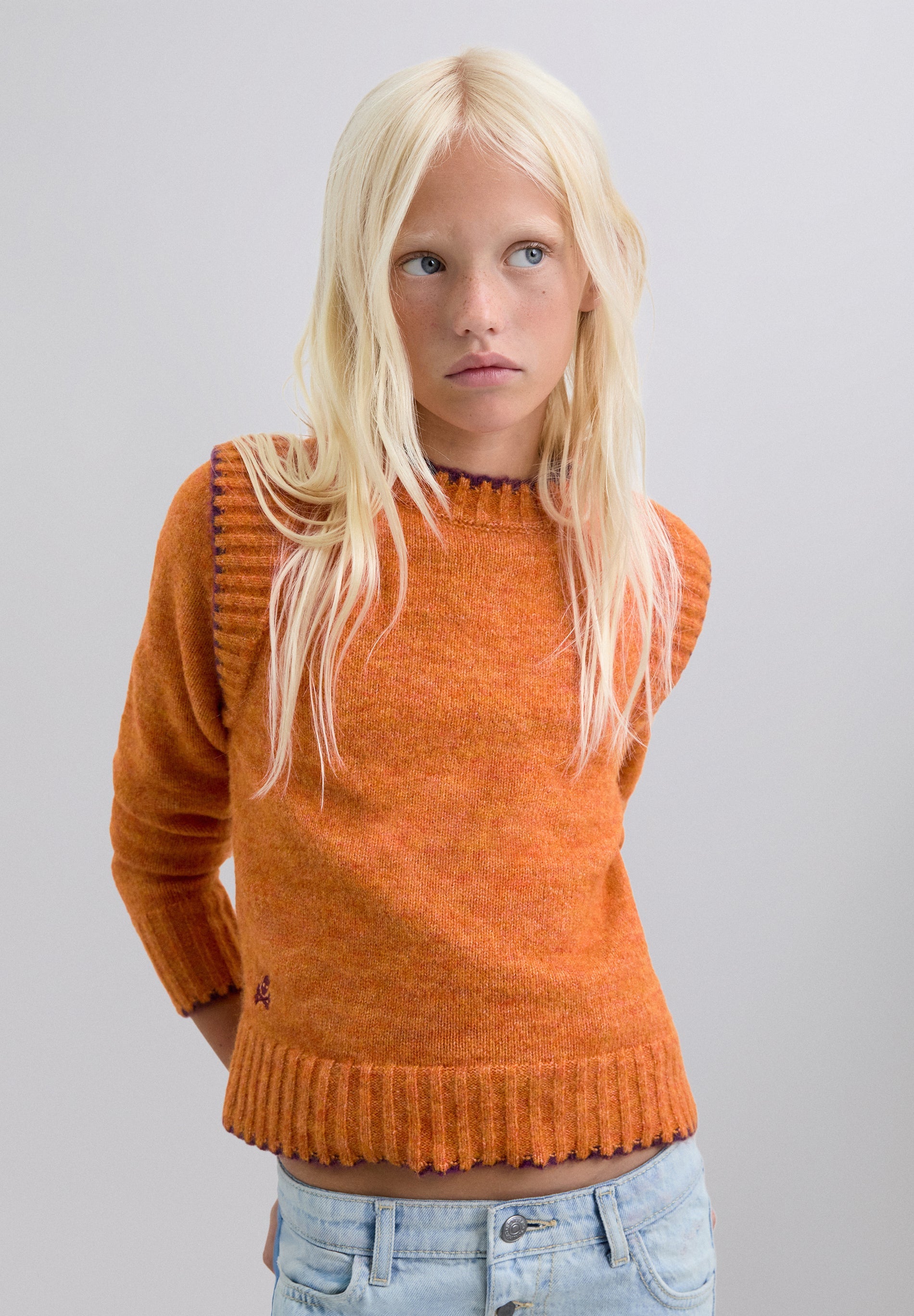 SWEATER PUNTO CONTRASTE
