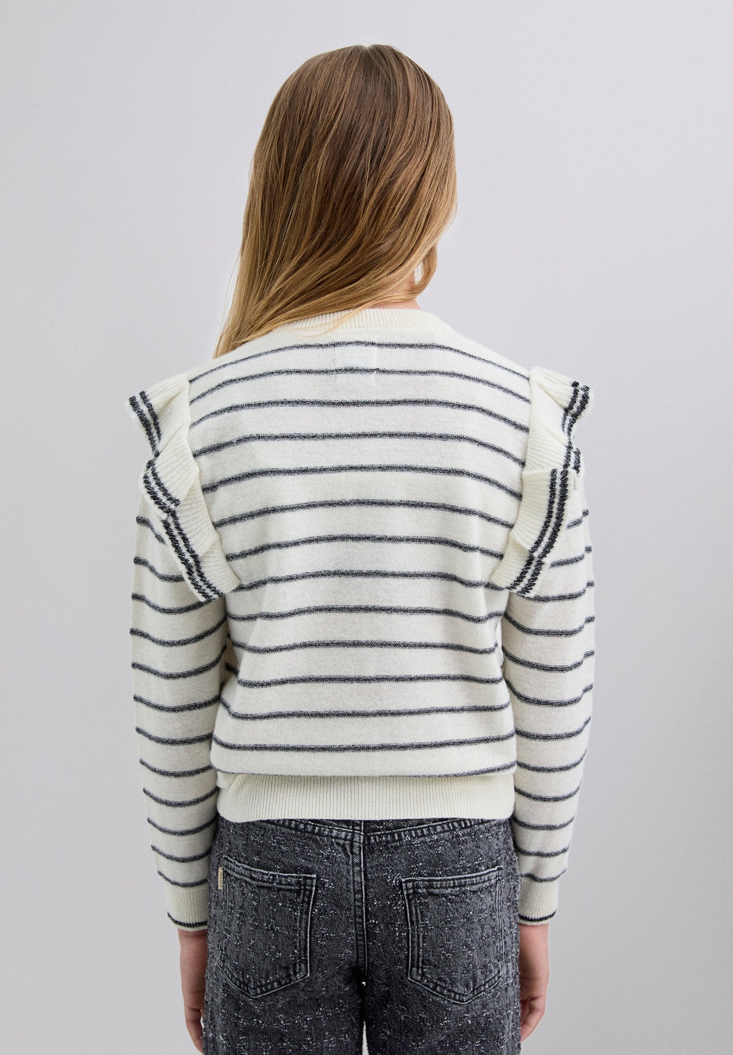 SWEATER RAYAS VOLANTE