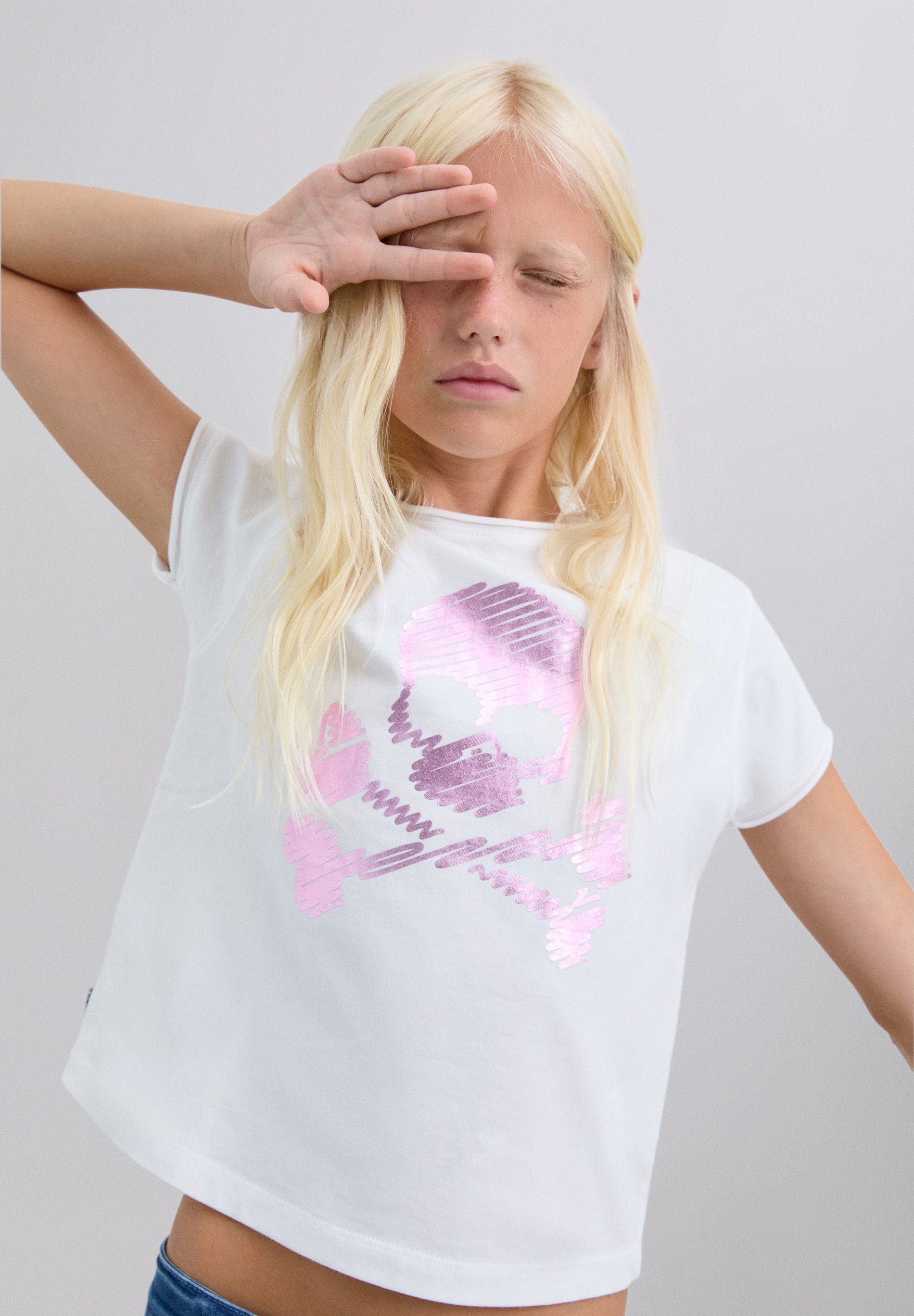 POLERA ESTAMPADO METALIZADO