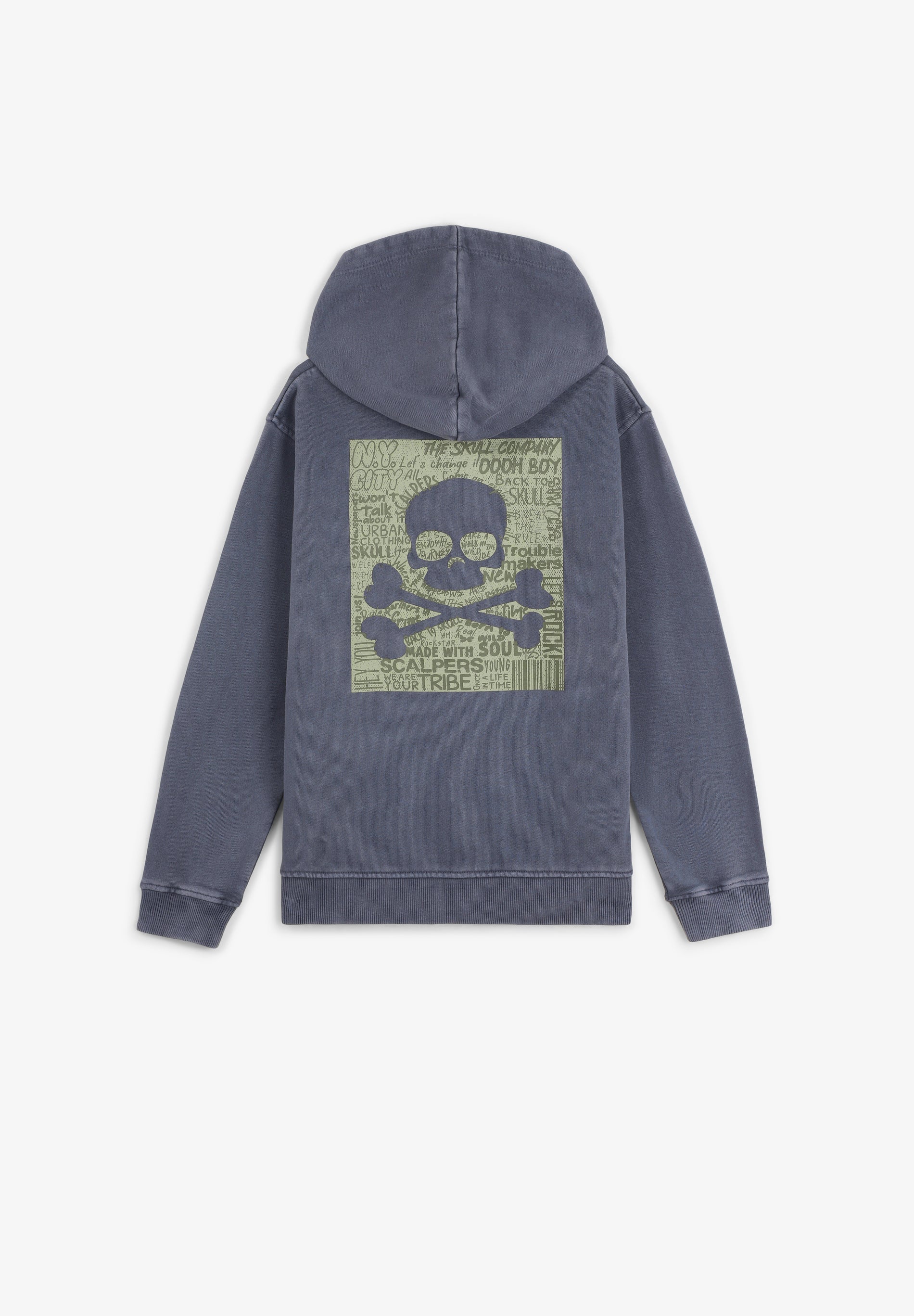 SUDADERA PRINT CALAVERA - Scalpers