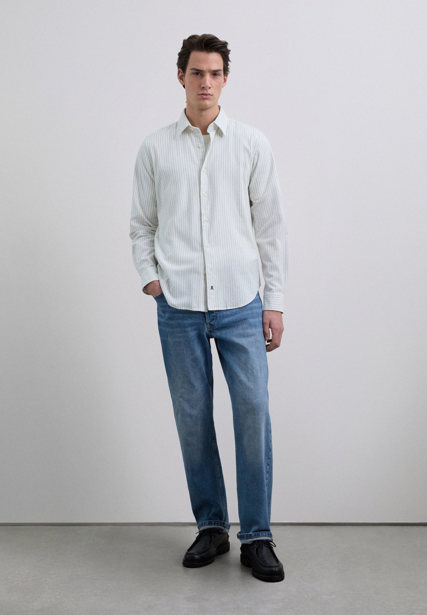 CAMISA RAYAS AFELPADA - Scalpers