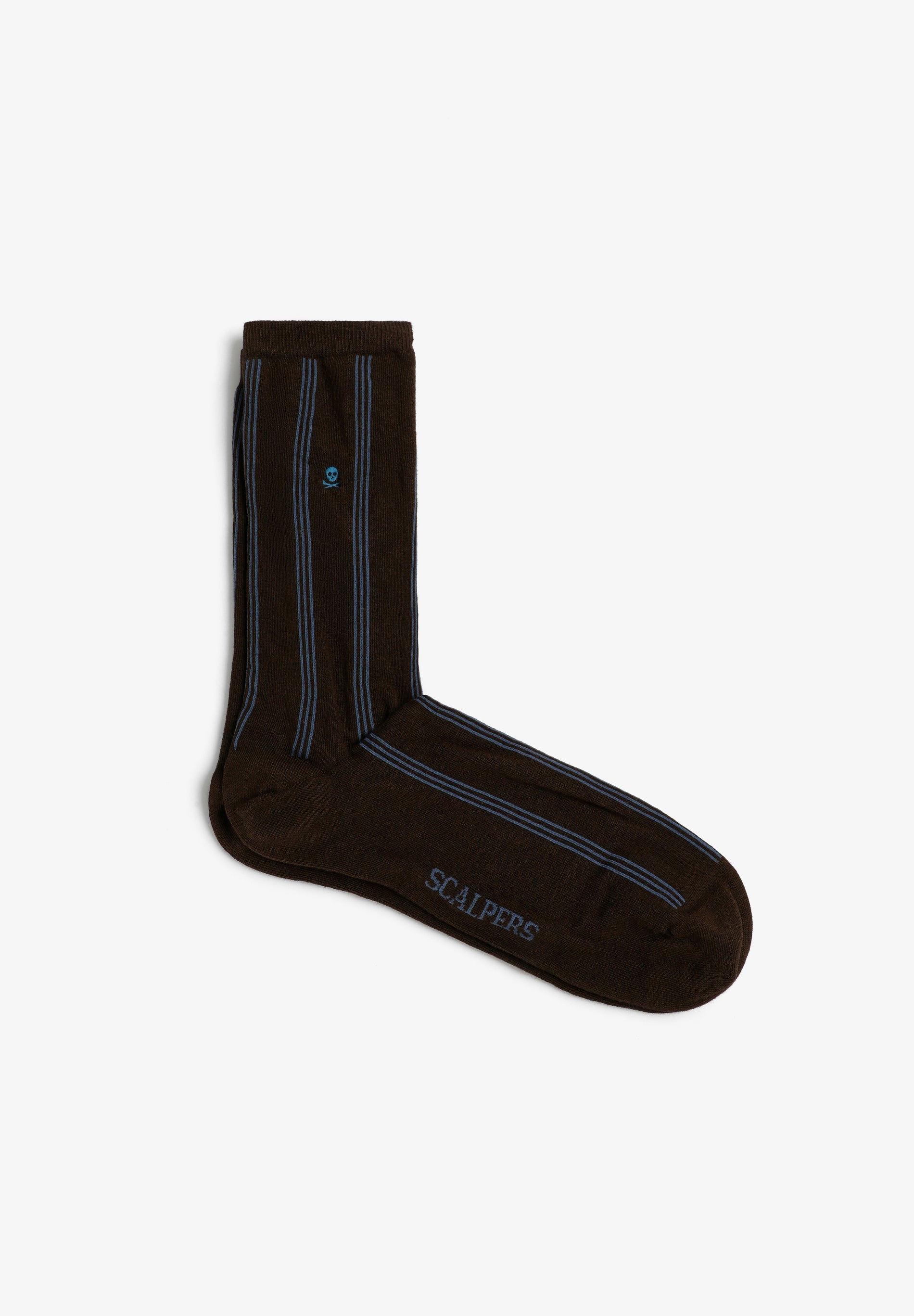 CALCETINES BORDADOS RAYAS CONTRASTE