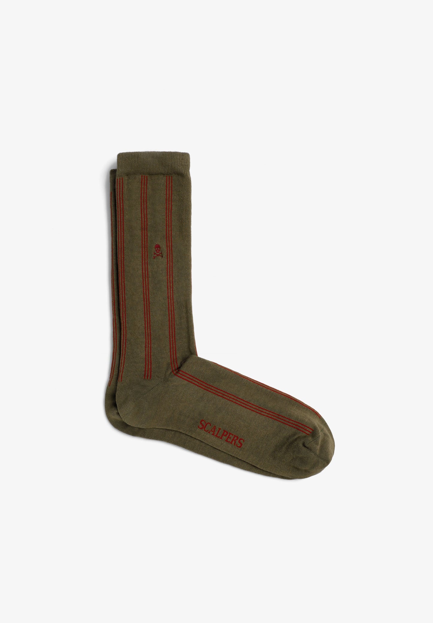 CALCETINES BORDADOS RAYAS CONTRASTE