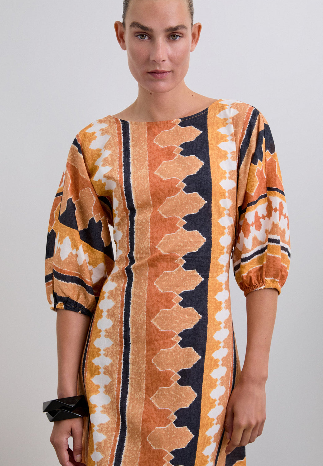 VESTIDO MIDI ÉTNICO - Scalpers
