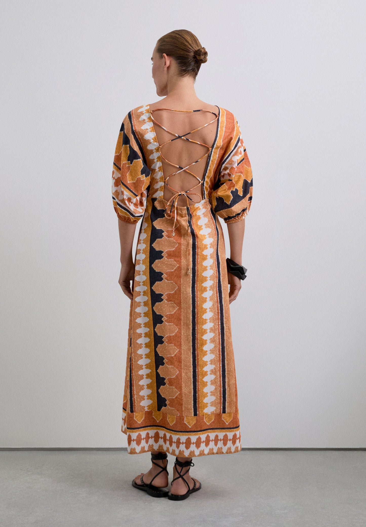 VESTIDO MIDI ÉTNICO - Scalpers