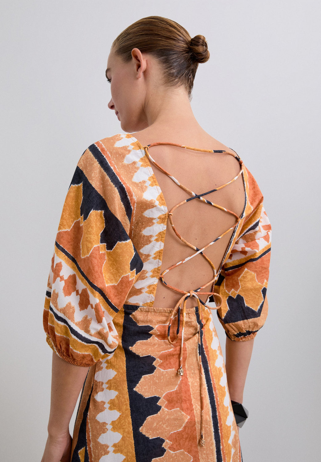 VESTIDO MIDI ÉTNICO - Scalpers