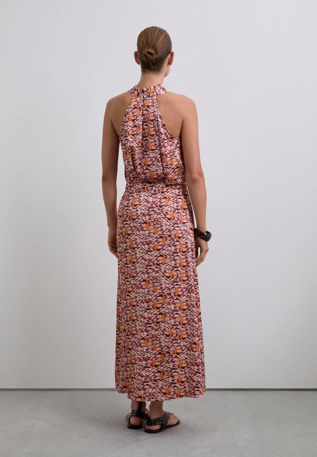FALDA MIDI FLUIDA ESTAMPADA - Scalpers