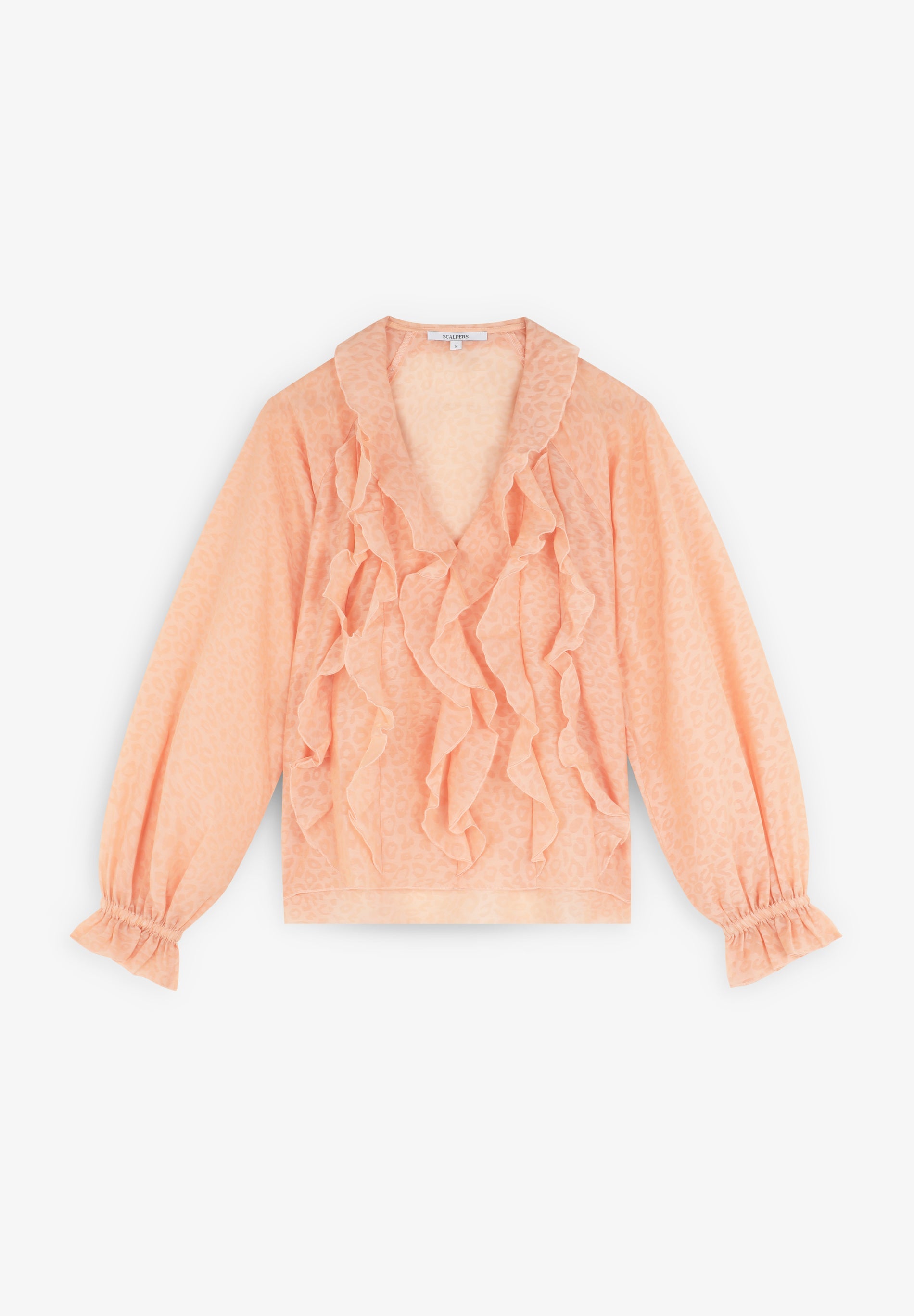 BLUSA VOLANTES ANIMAL PRINT - Scalpers