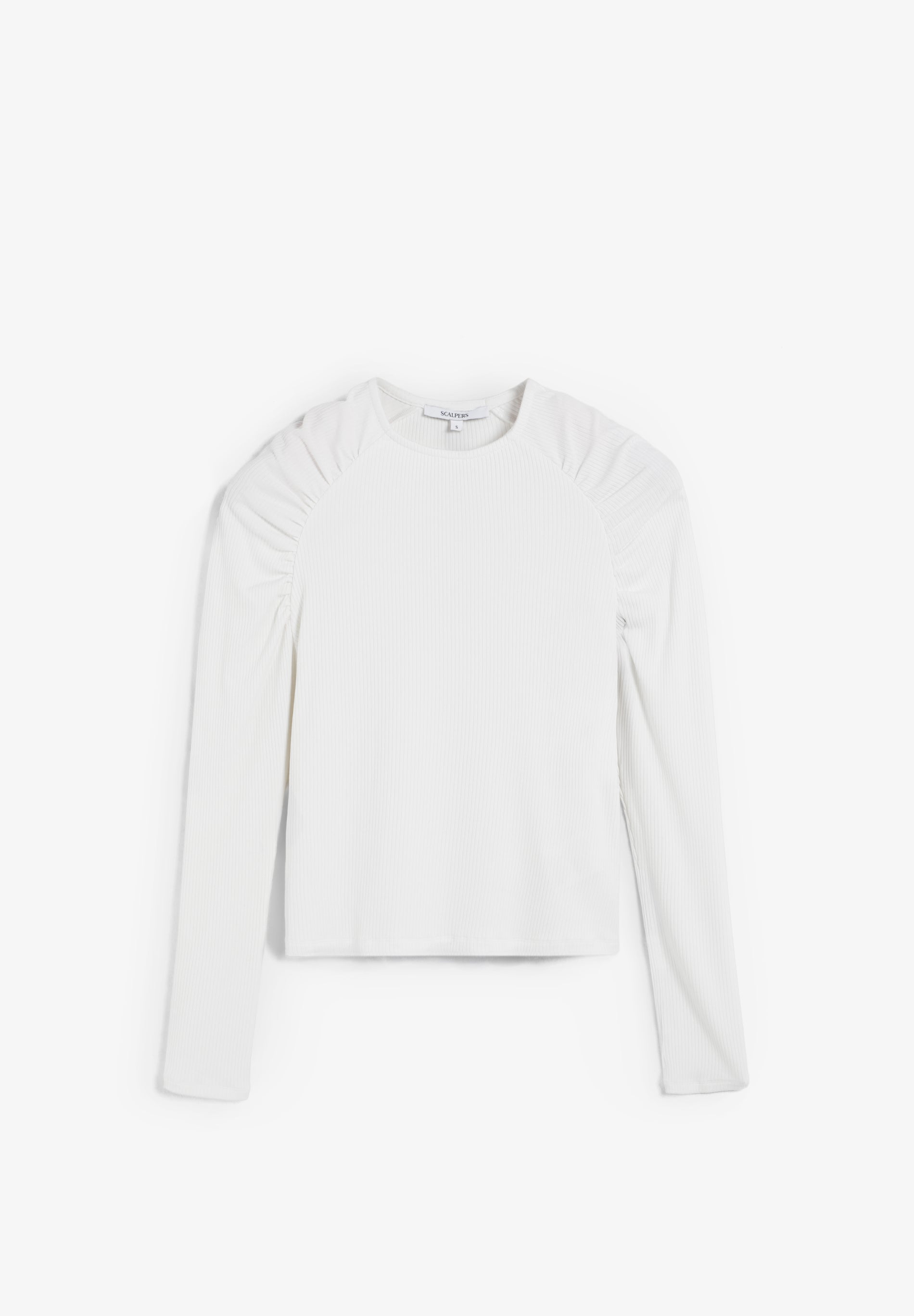 CAMISETA CANALÉ FRUNCIDO EN HOMBRO - Scalpers