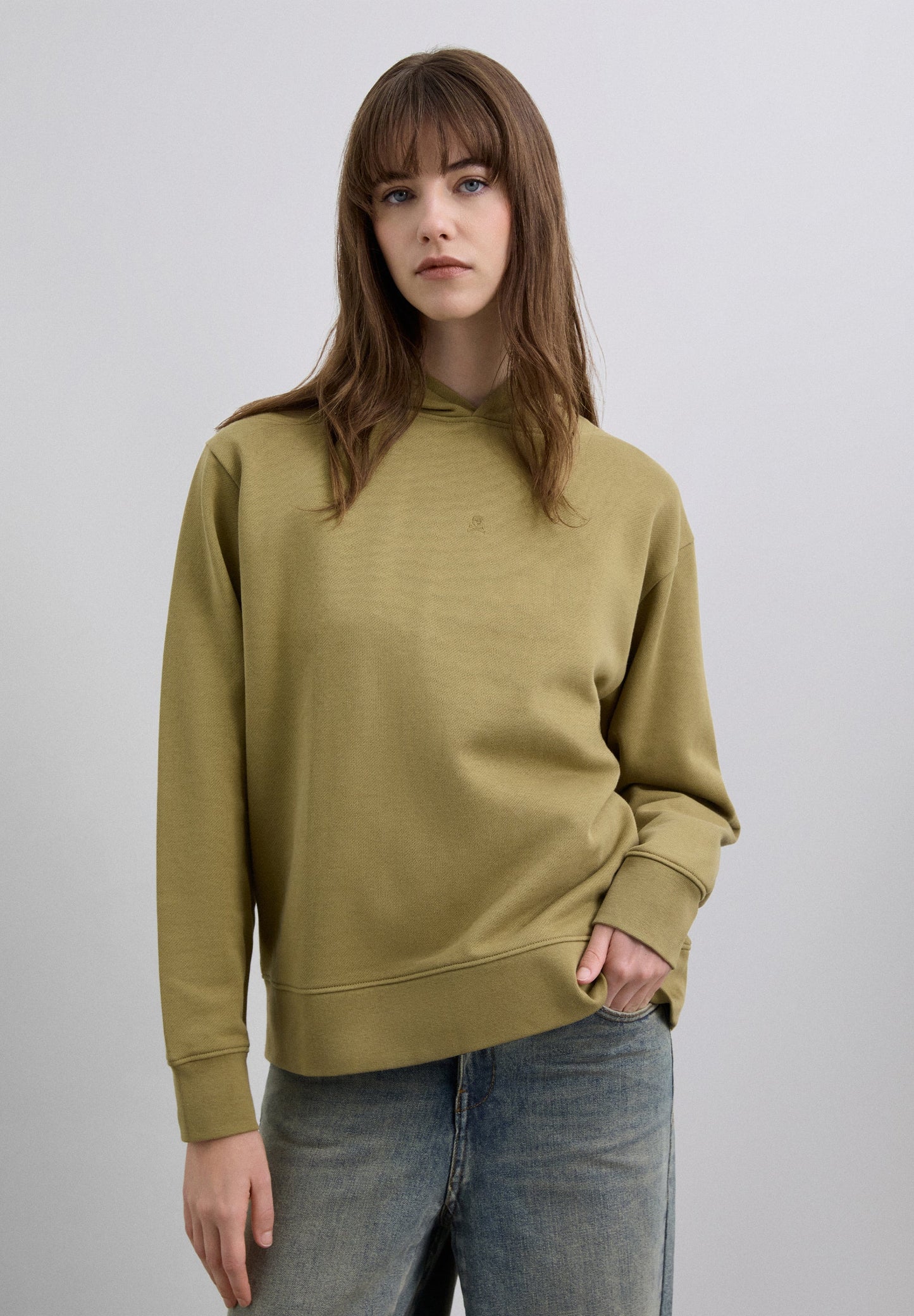 SUDADERA BÁSICA CALAVERA CAPUCHA - Scalpers