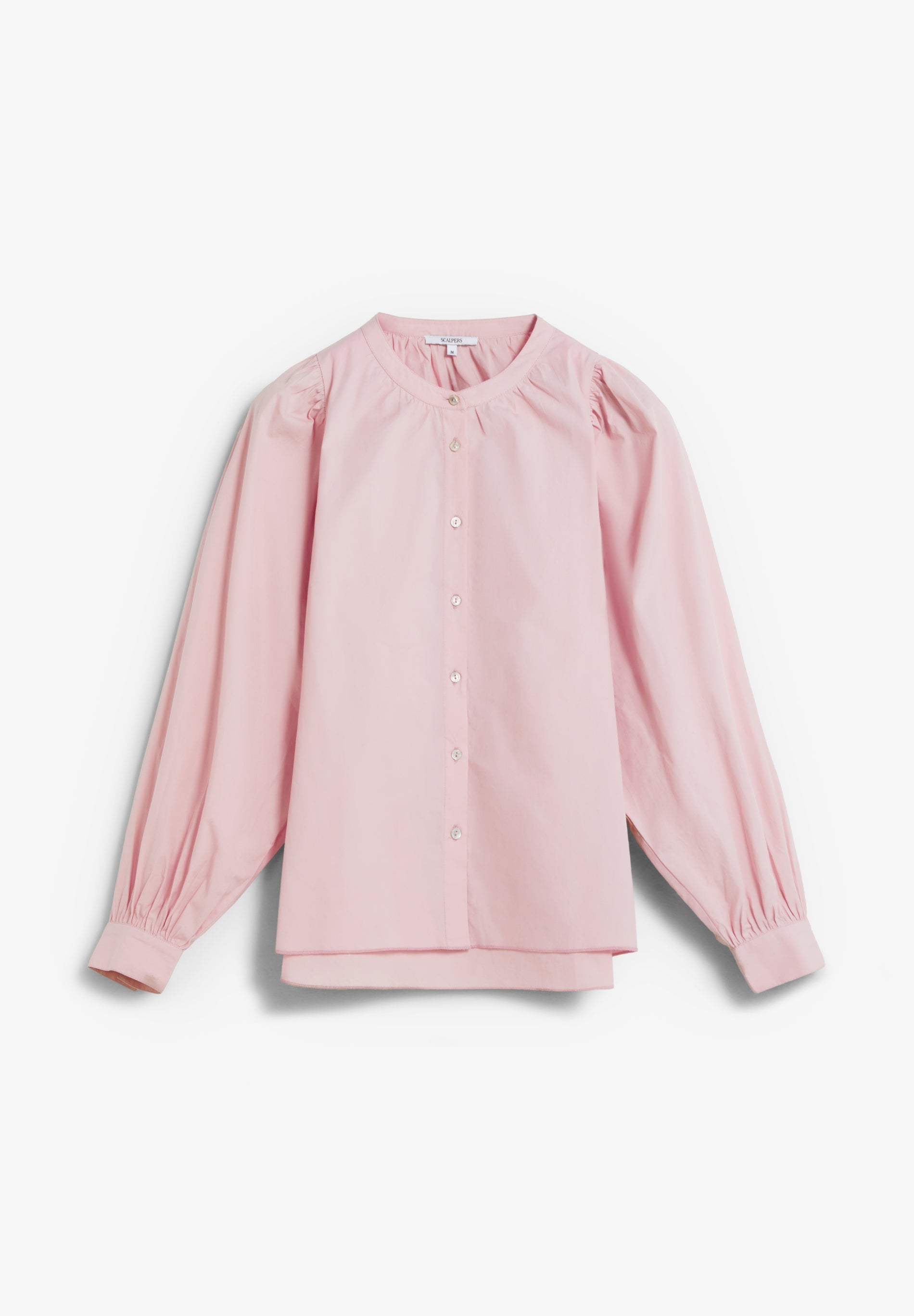 CAMISA POPELÍN MANGA ABULLONADA