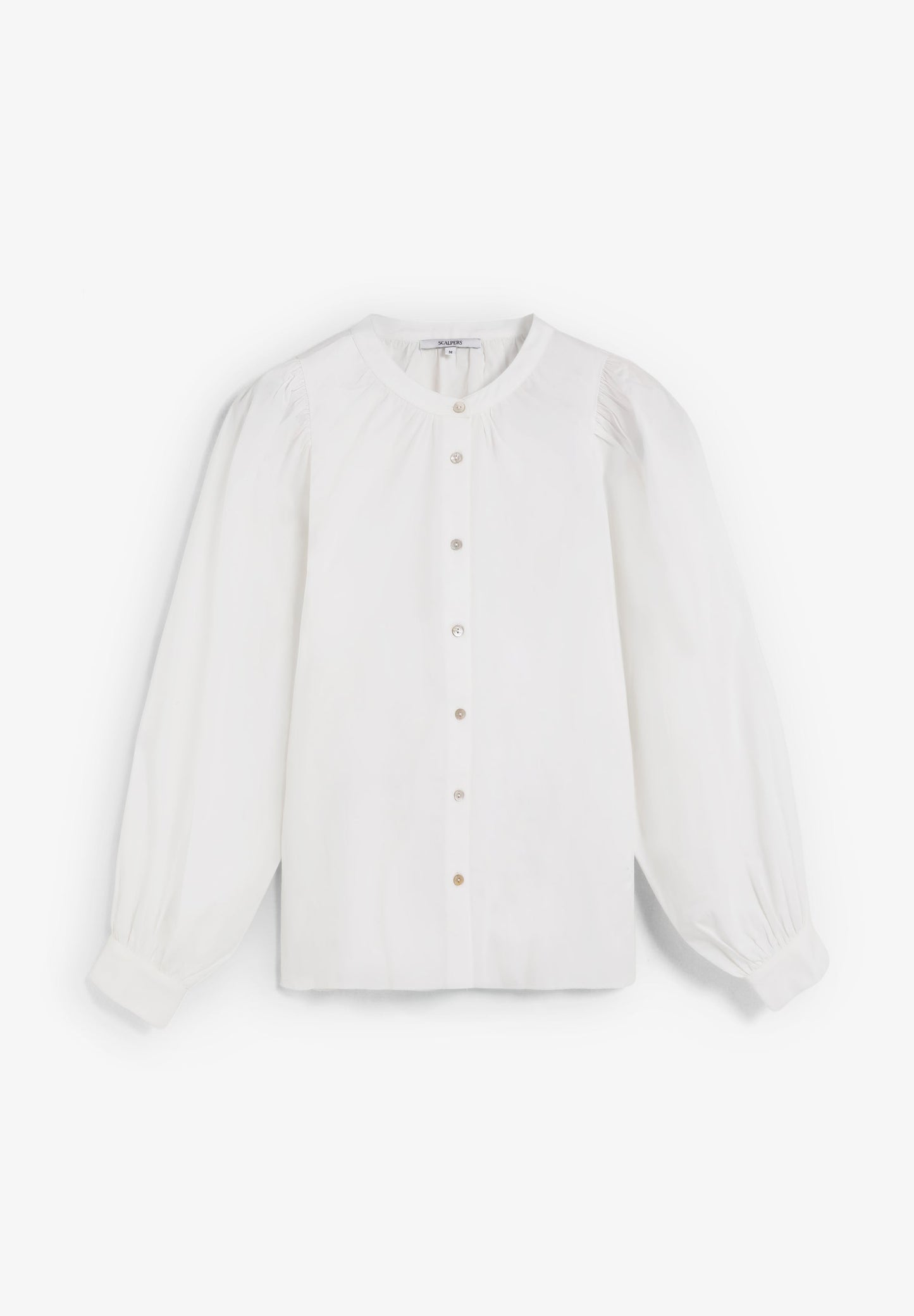 CAMISA POPELÍN MANGA ABULLONADA - Scalpers