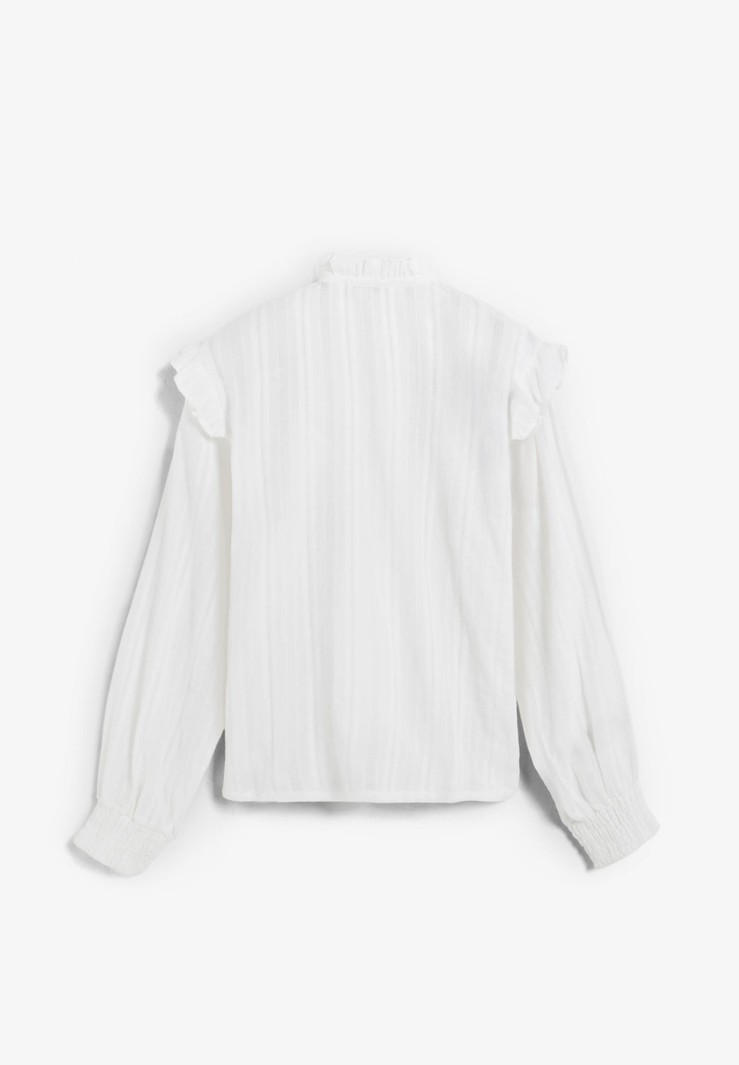 BLUSA FRUNCIDA CON VOLANTE - Scalpers