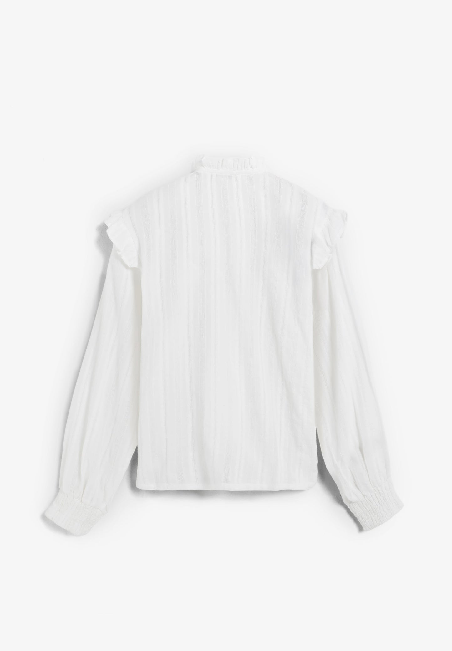 BLUSA FRUNCIDA CON VOLANTE - Scalpers