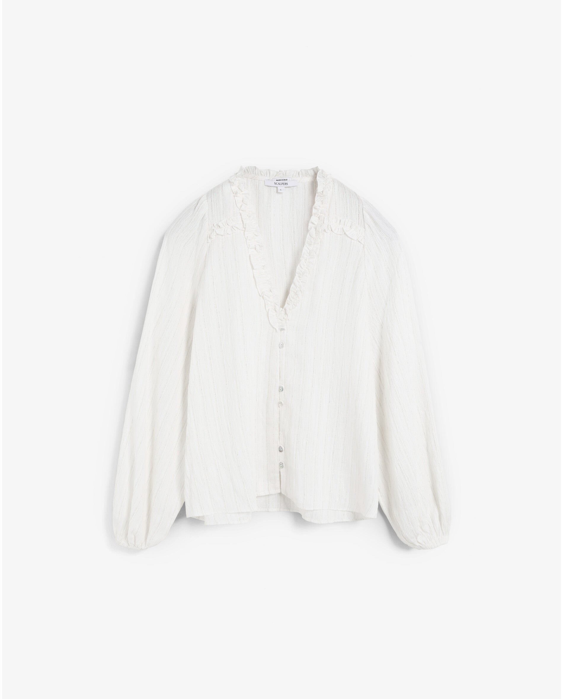 BLUSA FRUNCES HILO METALIZADO