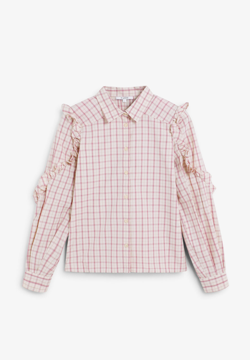 CAMISA CUADROS DETALLES FRUNCES - Scalpers