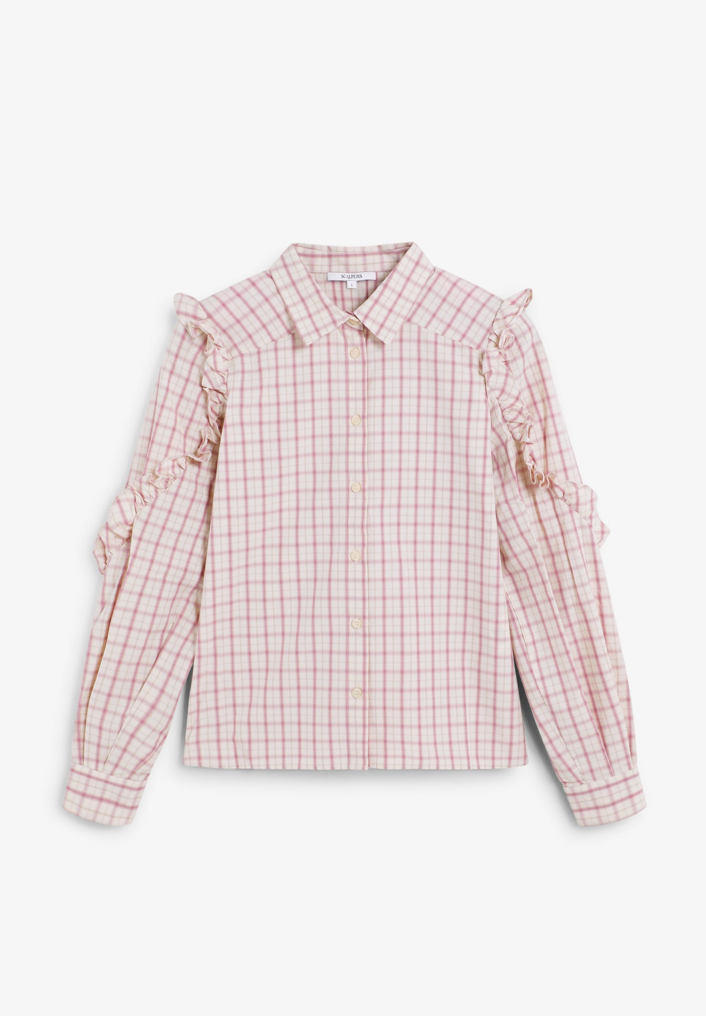 CAMISA CUADROS DETALLES FRUNCES - Scalpers