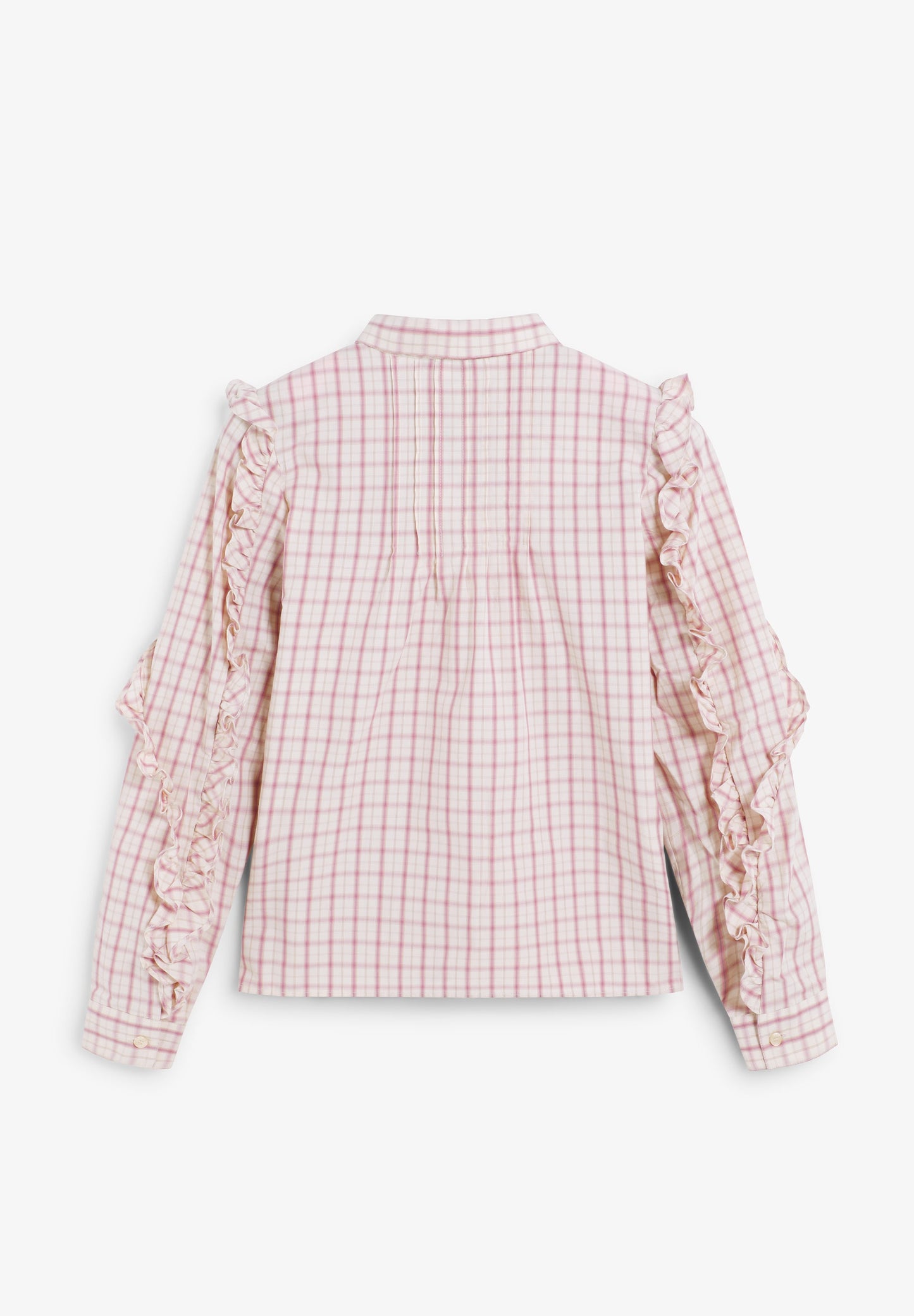CAMISA CUADROS DETALLES FRUNCES - Scalpers