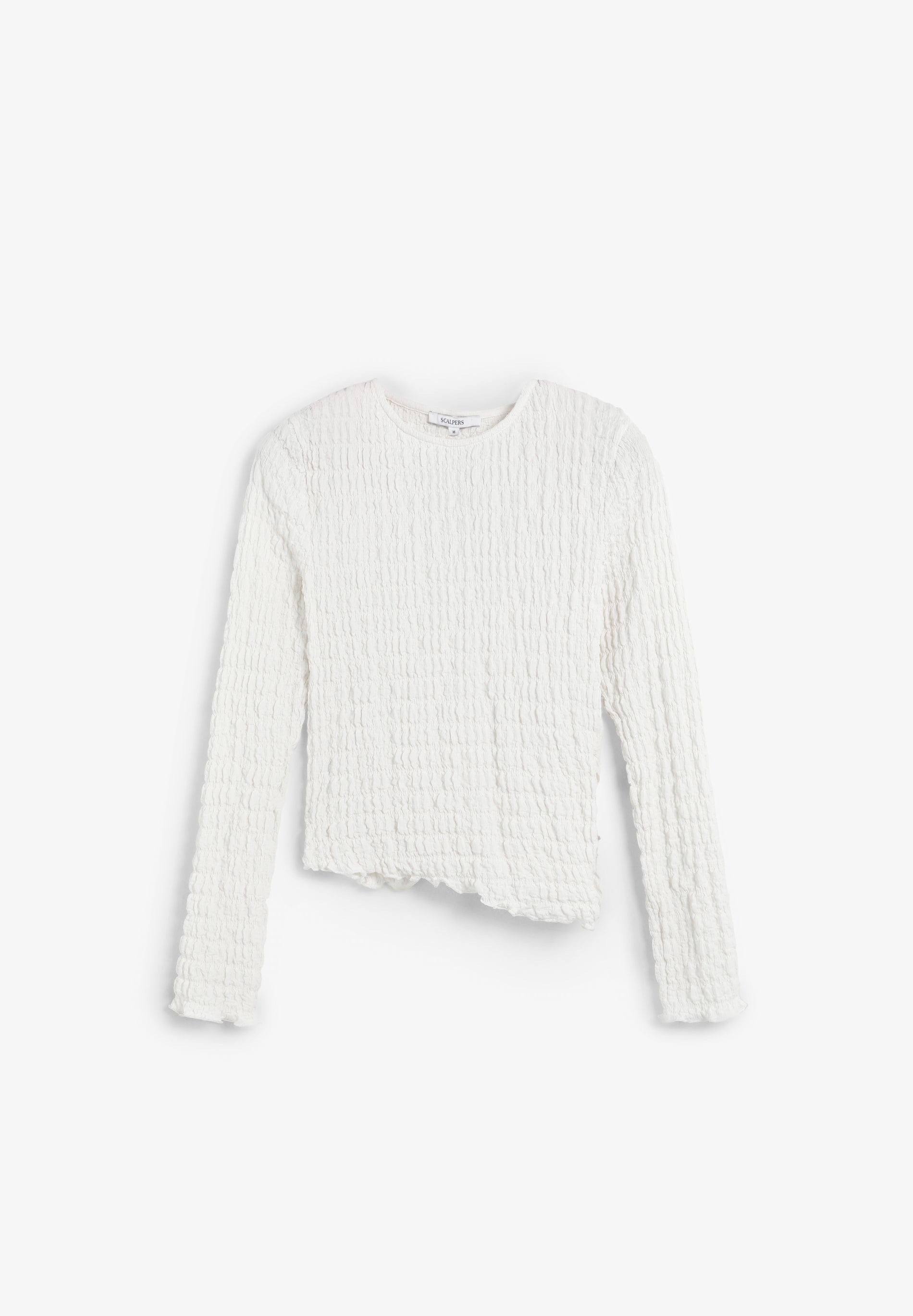 TOP CUELLO REDONDO ESTRUCTURA - Scalpers