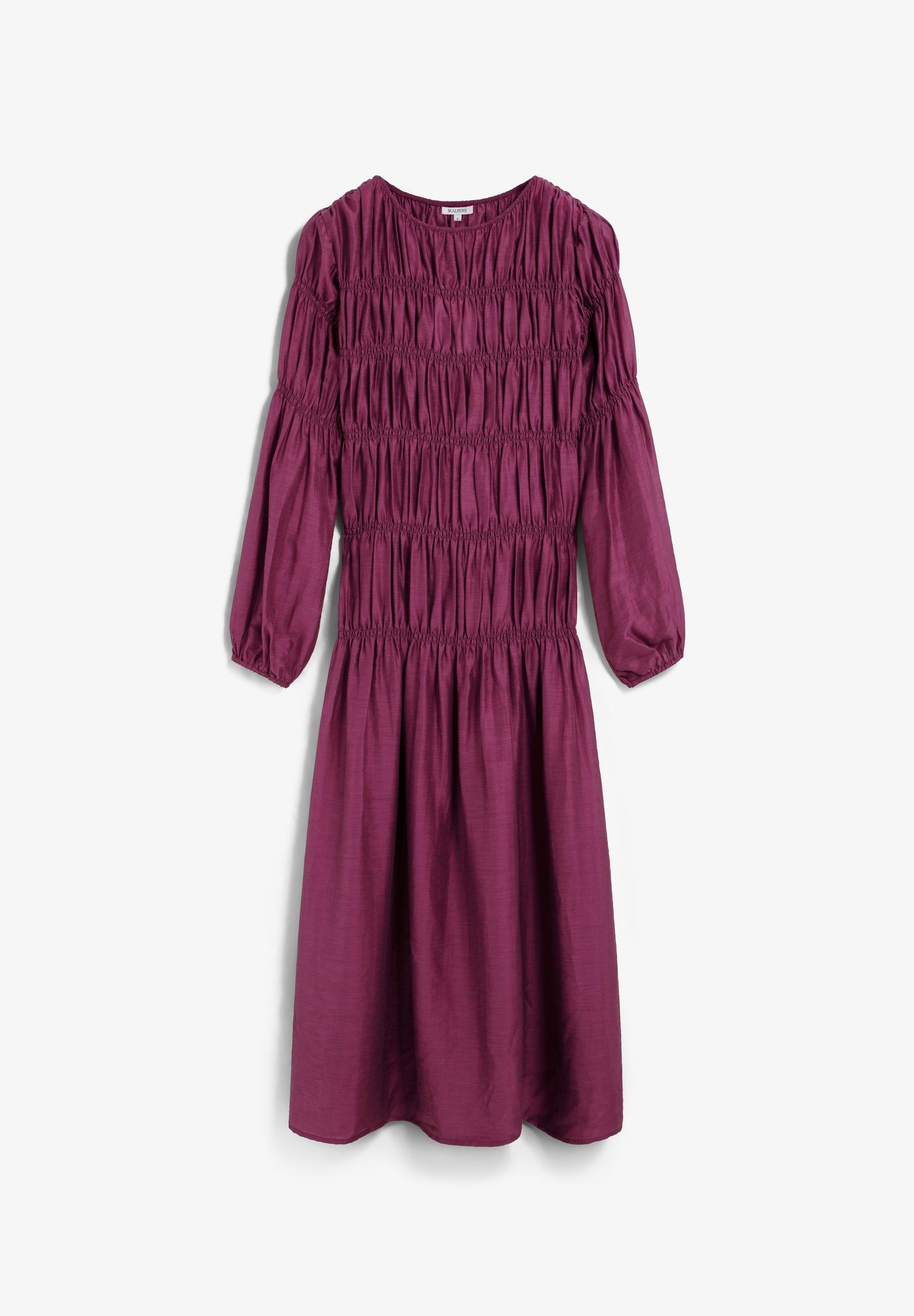 VESTIDO SMOCK MANGA ABULLONADA - Scalpers