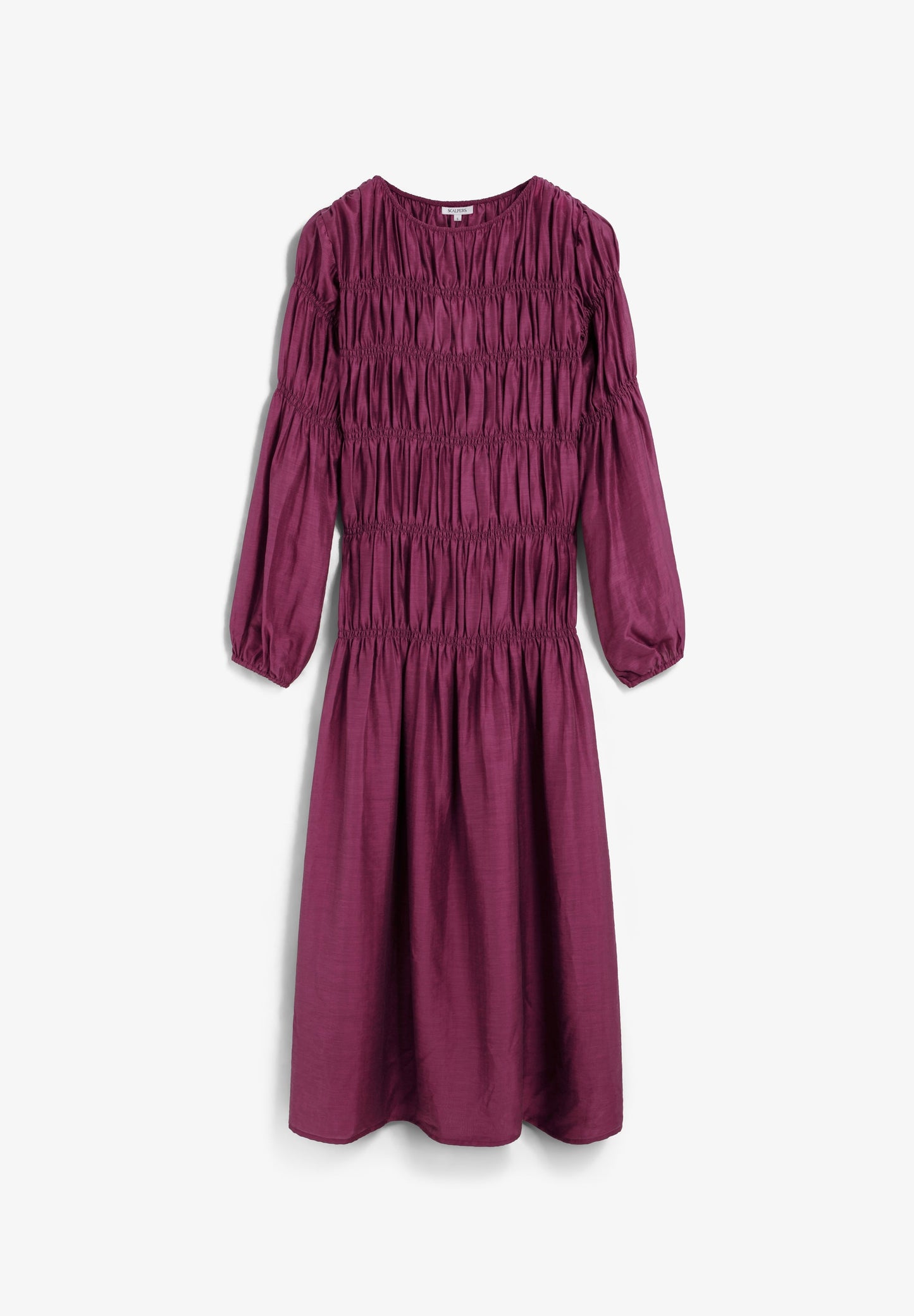 VESTIDO SMOCK MANGA ABULLONADA - Scalpers