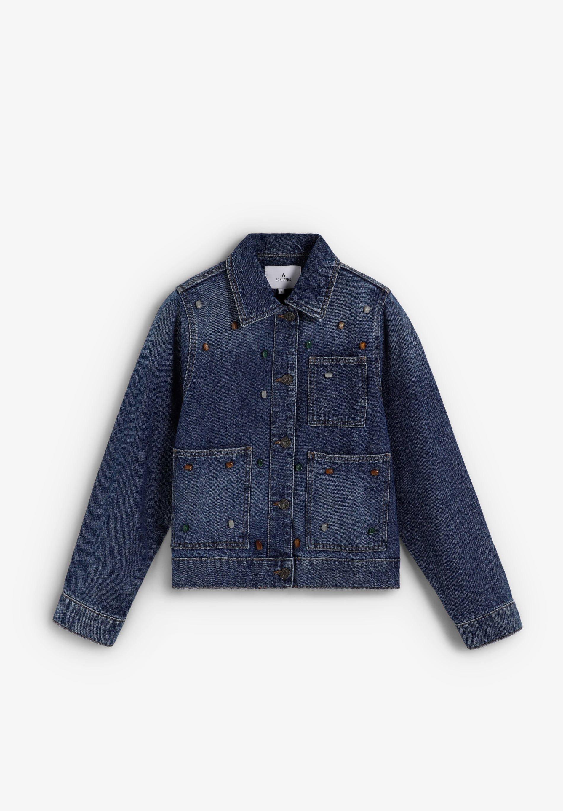 CHAQUETA VAQUERA CON ABALORIOS - Scalpers