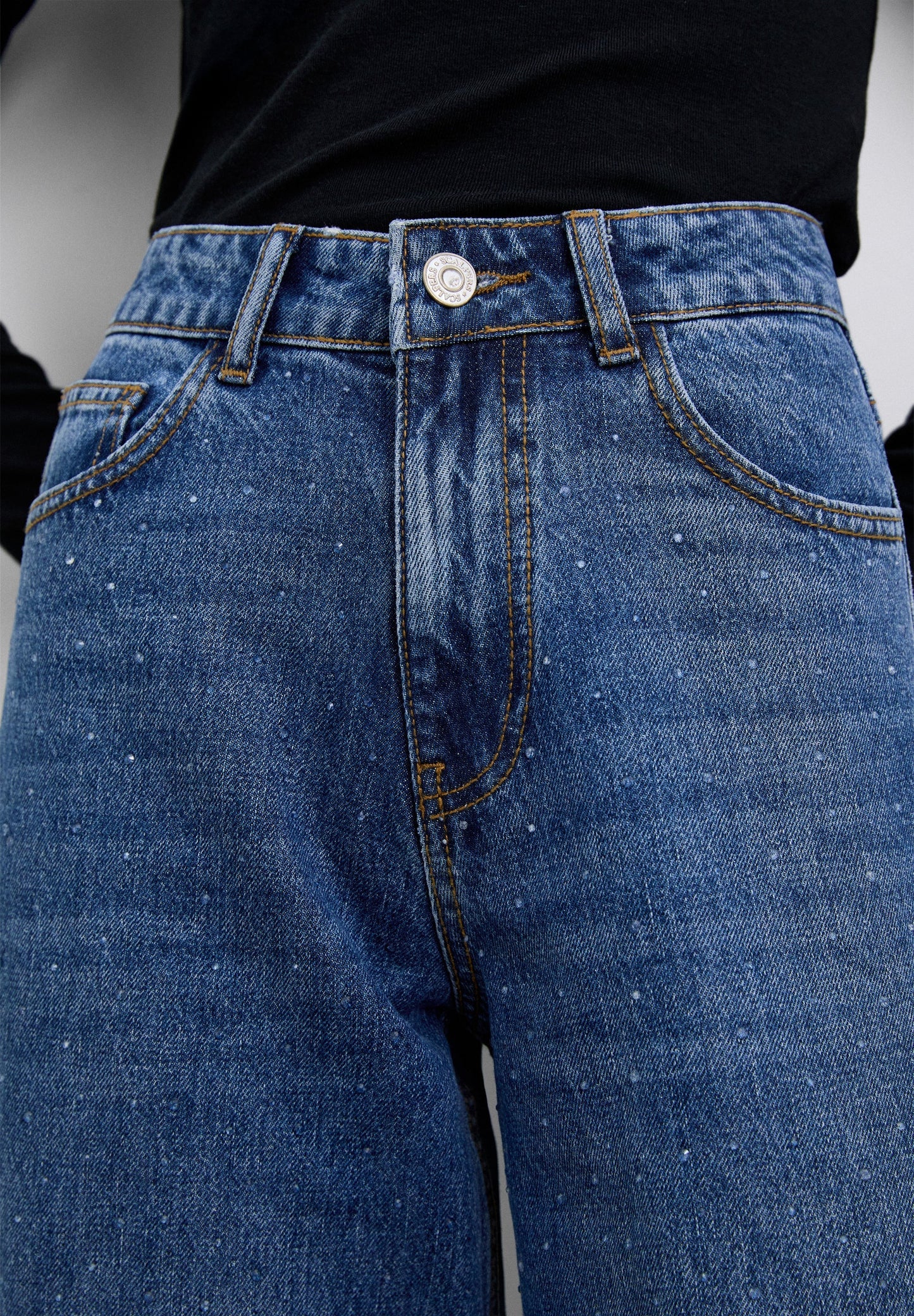 JEANS RECTOS TACHUELAS - Scalpers
