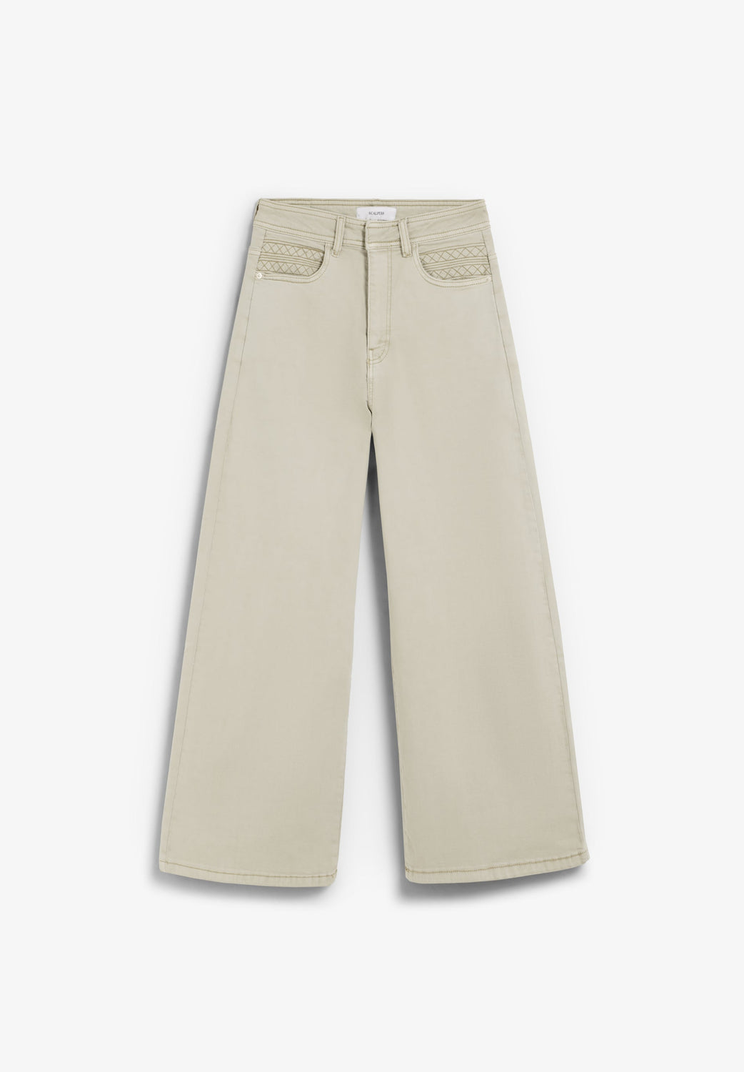 PANTALÓN TIRO ALTO DETALLE COSTURAS - Scalpers