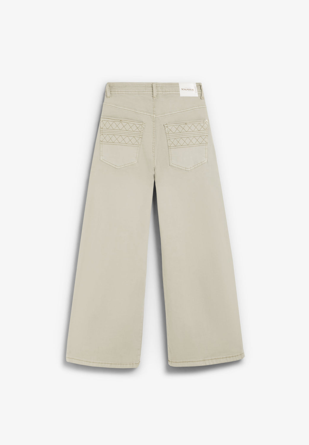 PANTALÓN TIRO ALTO DETALLE COSTURAS - Scalpers