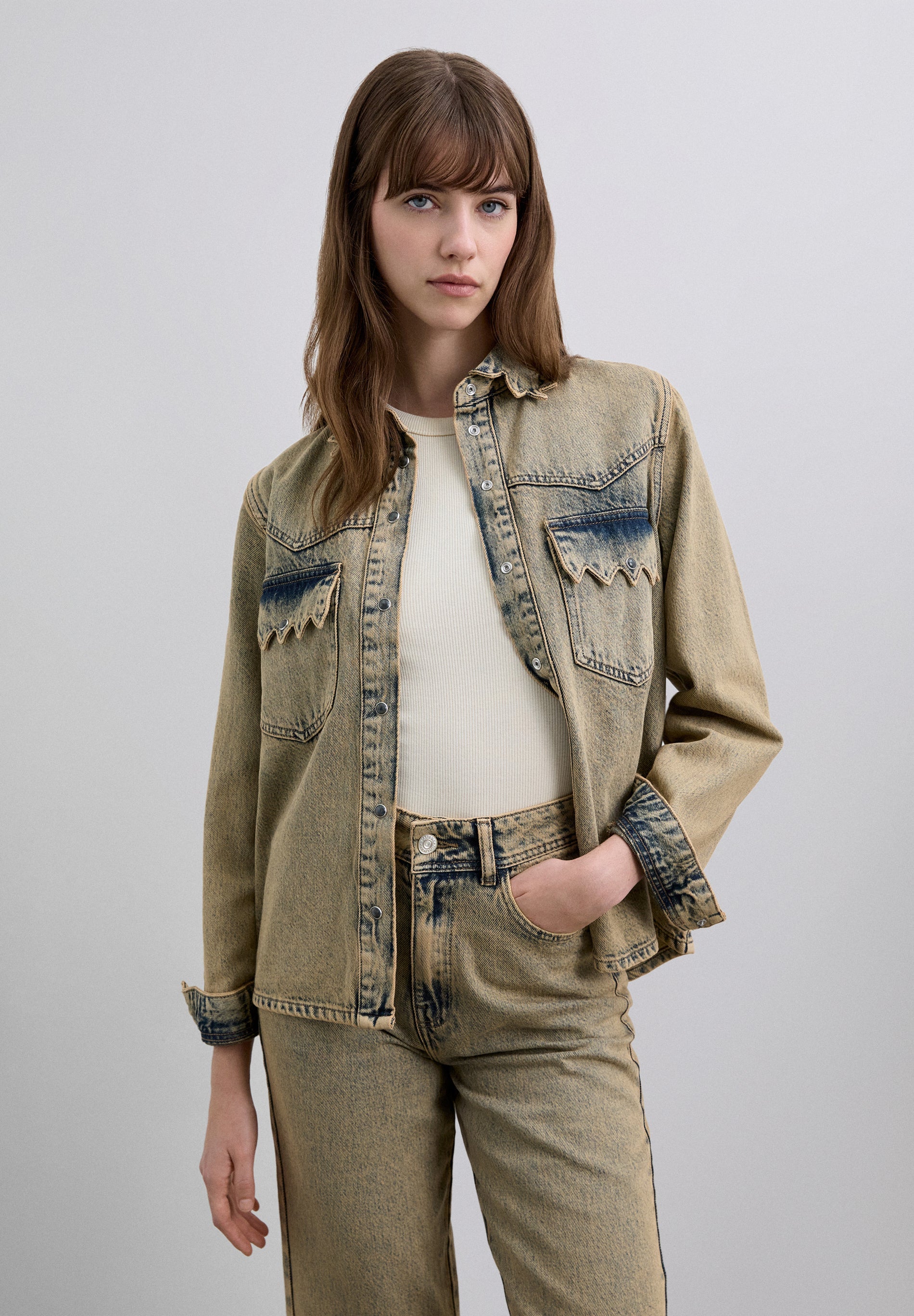 CAMISA VAQUERA EFECTO LAVADO