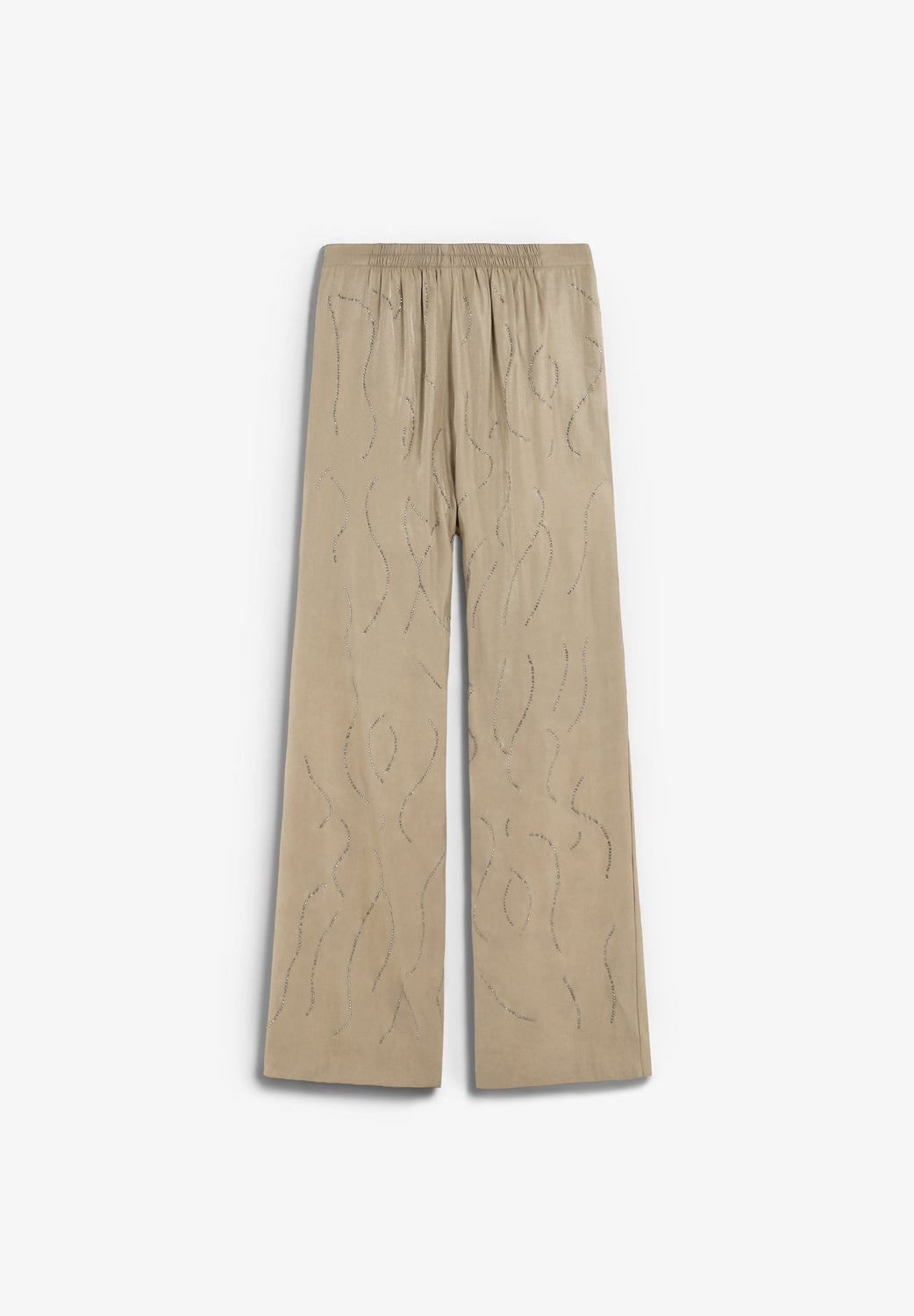 PANTALÓN FLUIDO CON PIEDRAS STRASS - Scalpers