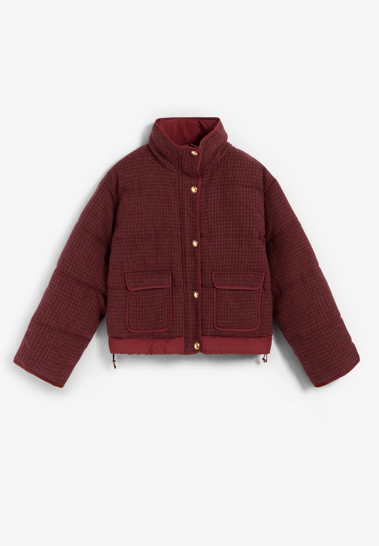 ABRIGO BOMBER ACOLCHADO CUADROS - Scalpers